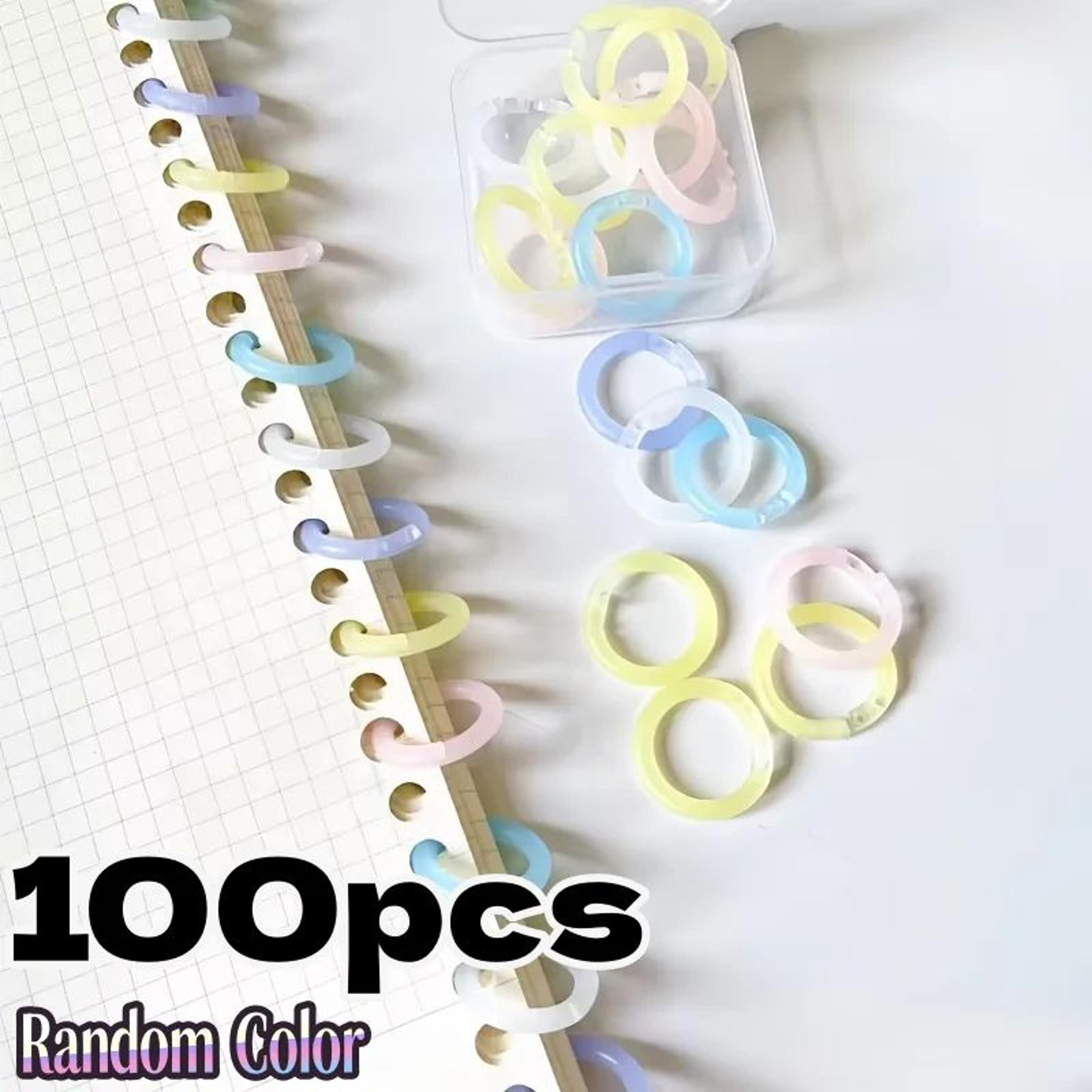 colorful detachable loose leaf binder rings for notebook and file organization