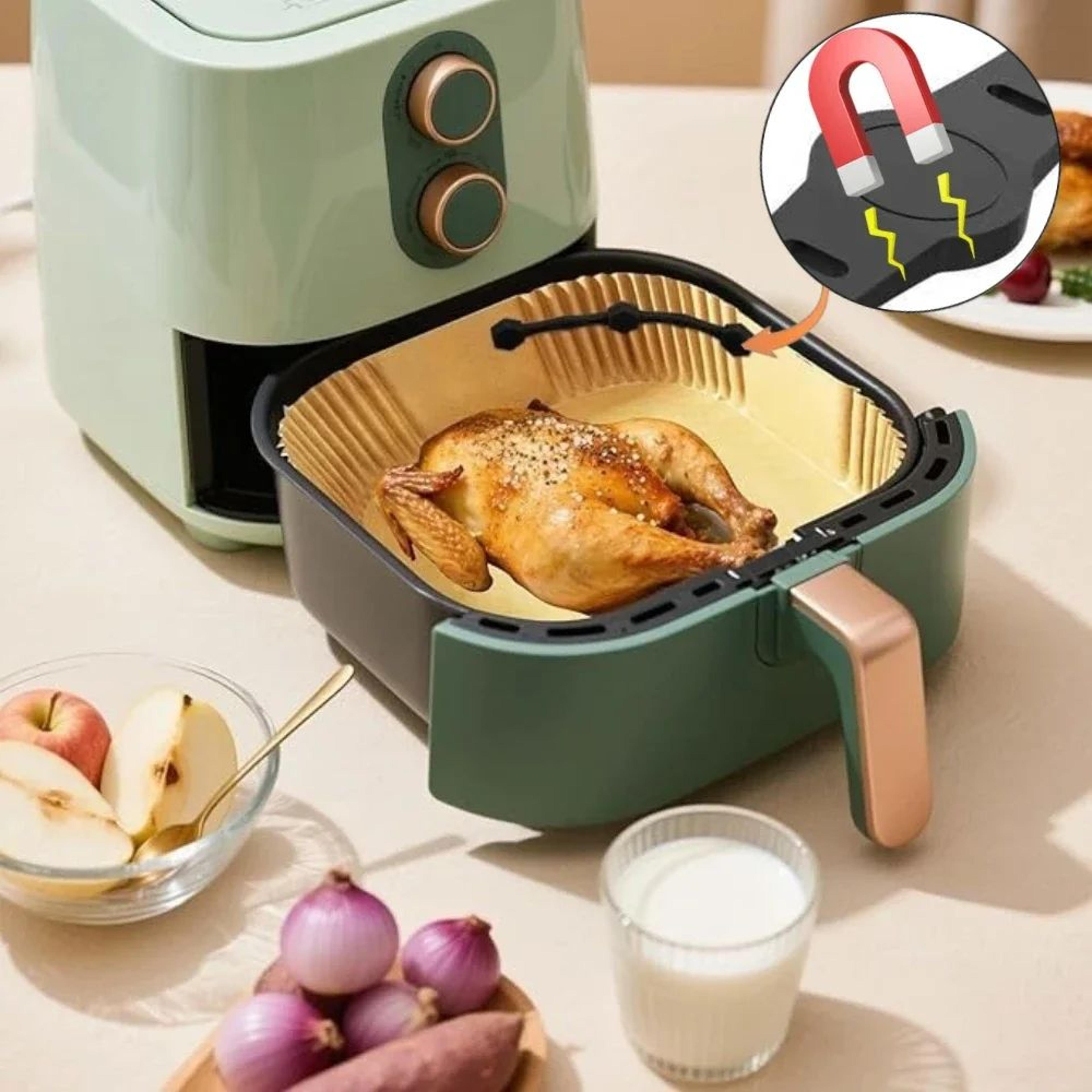 4pcs silicone air fryer magnetic liner clips for parchment paper