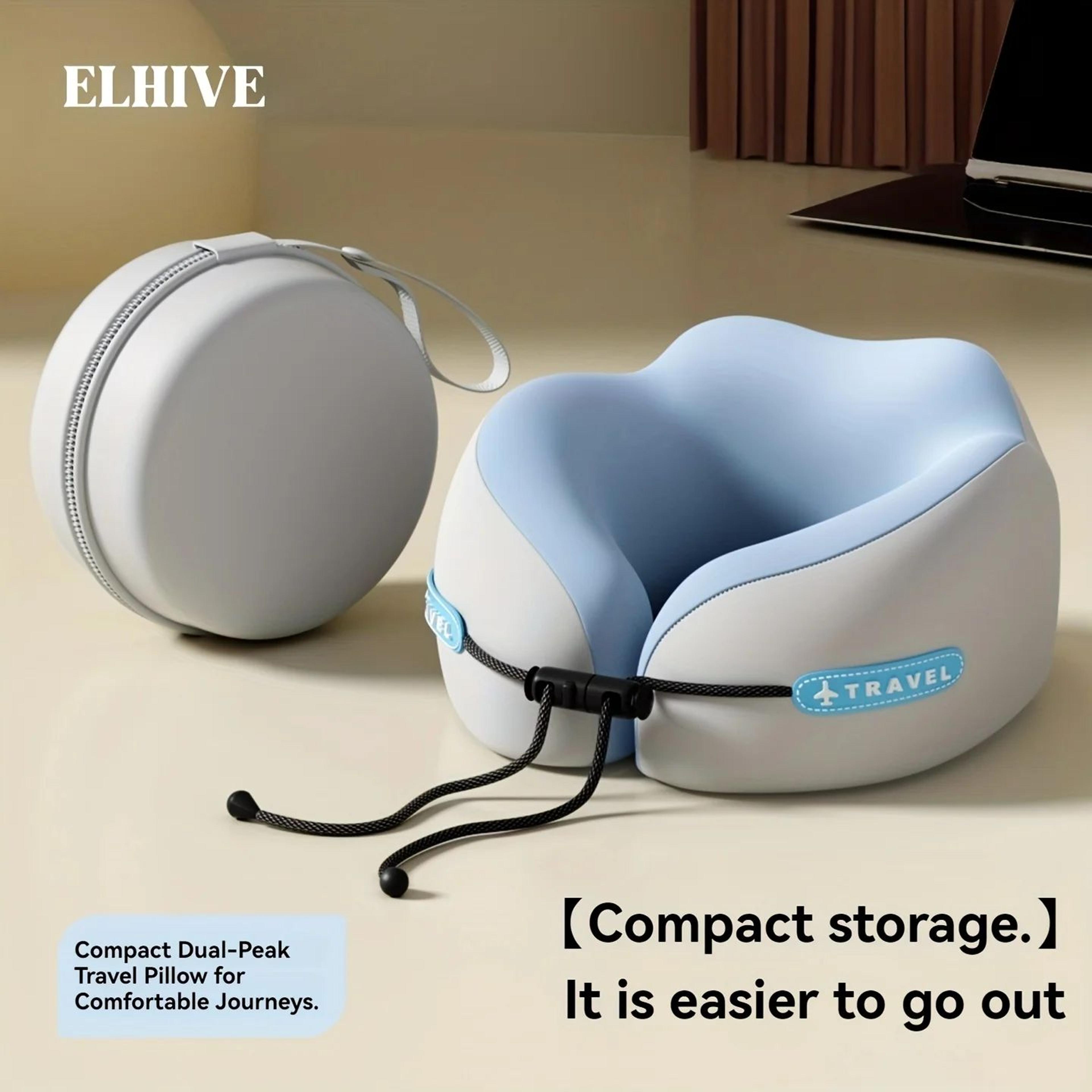 u-shaped memory foam travel neck pillow for airplane and car neck support