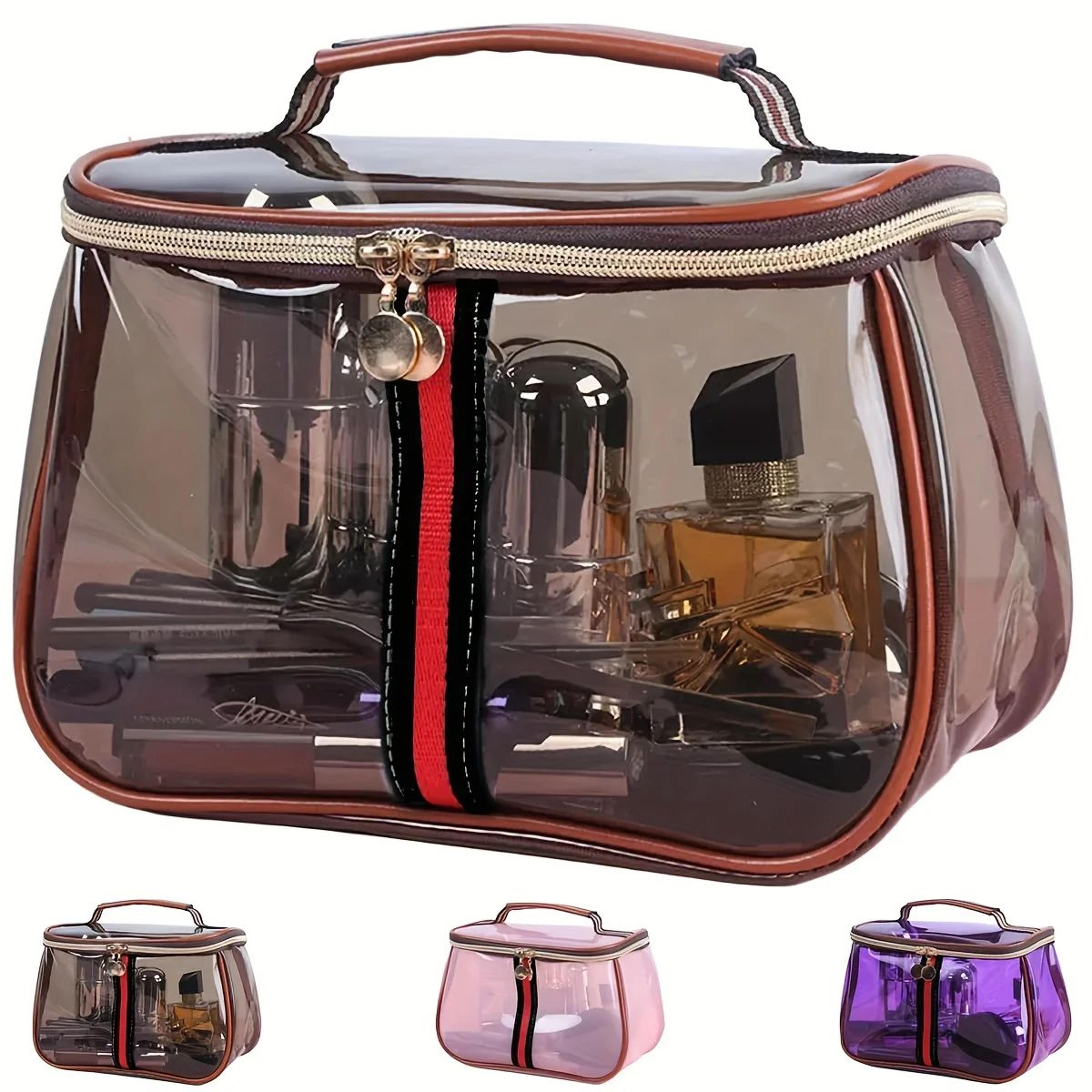 transparent large capacity pvc makeup bag waterproof travel toiletry organizer