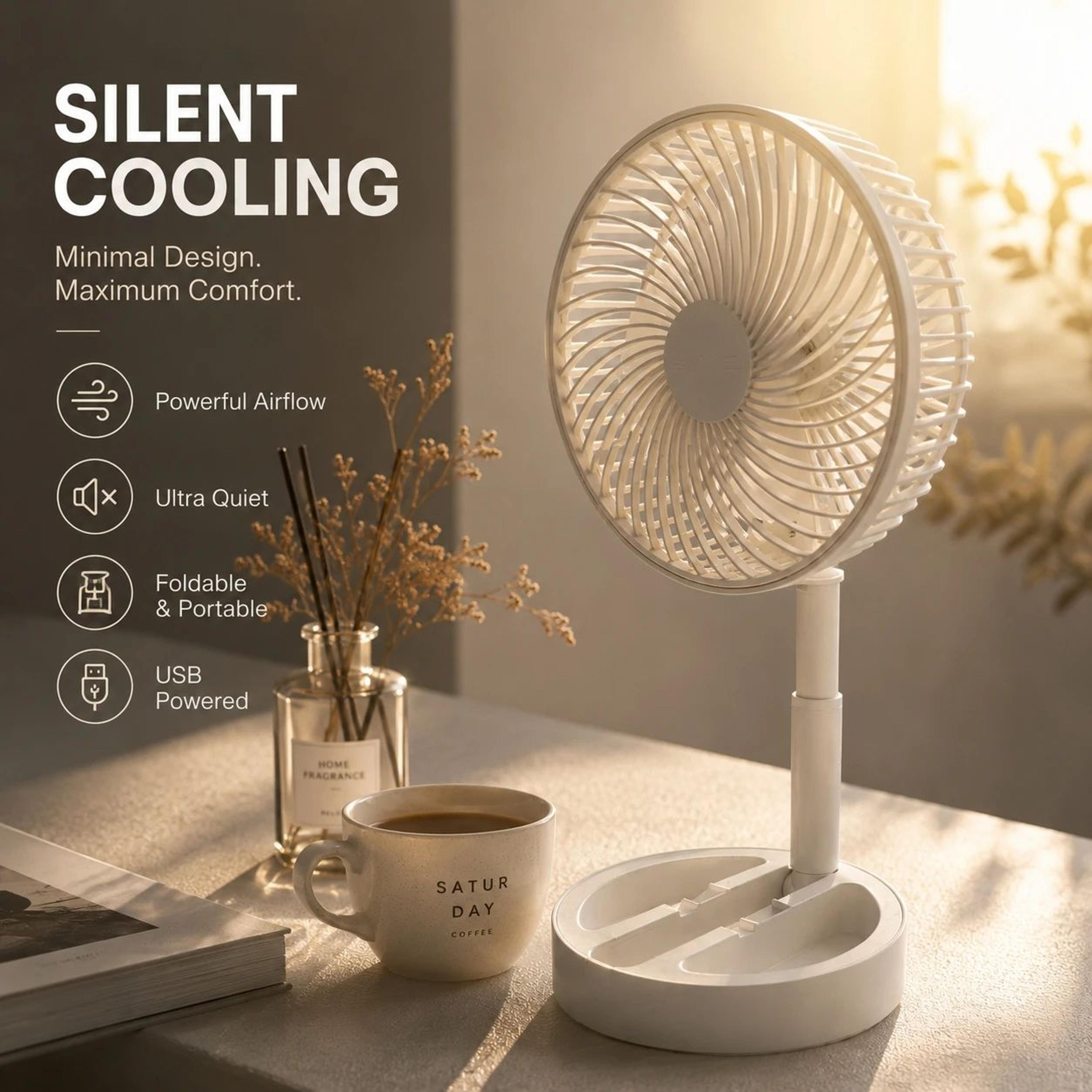 portable high-wind desktop air circulator mini cooling fan