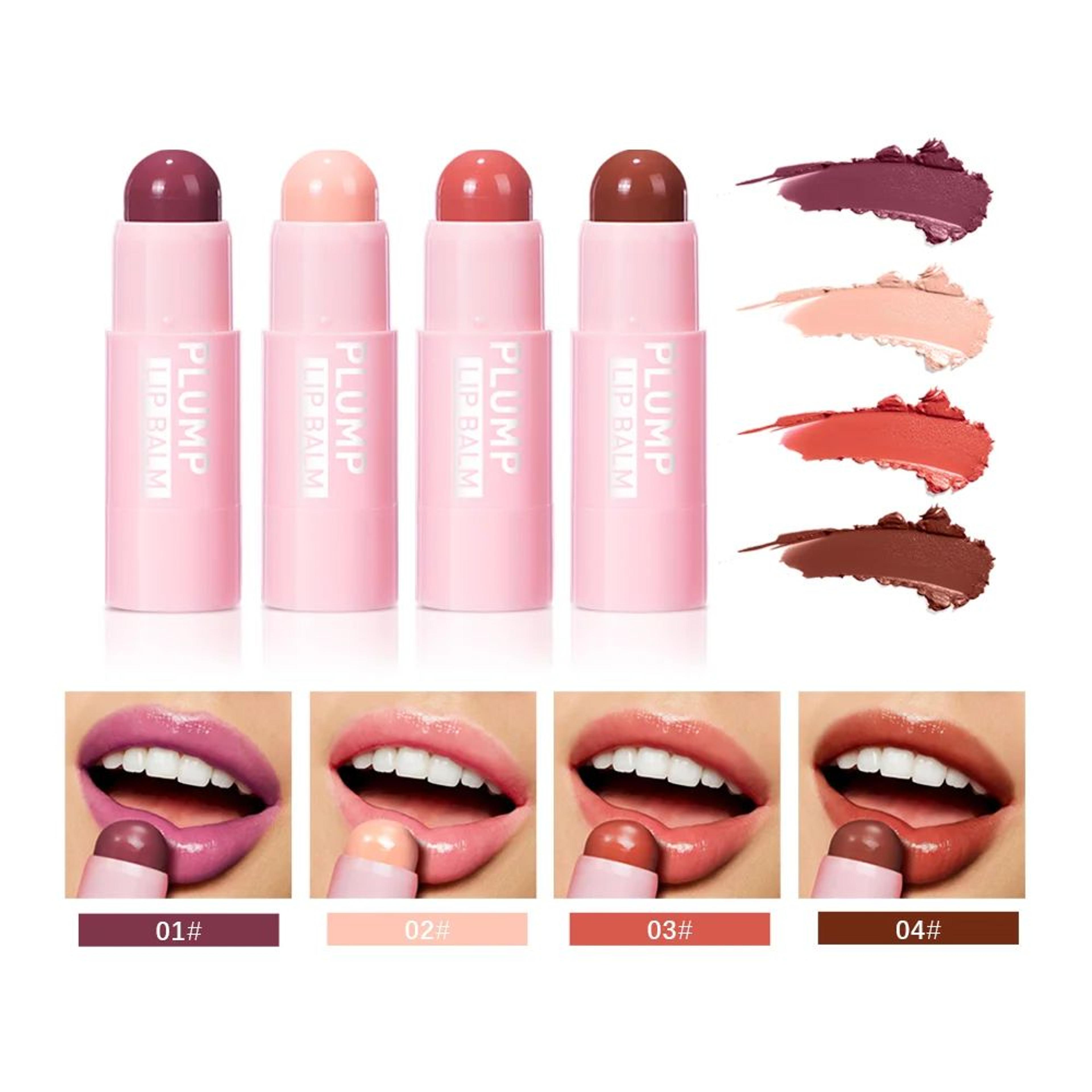 volumizing lip plumper balm for fuller looking smooth lips
