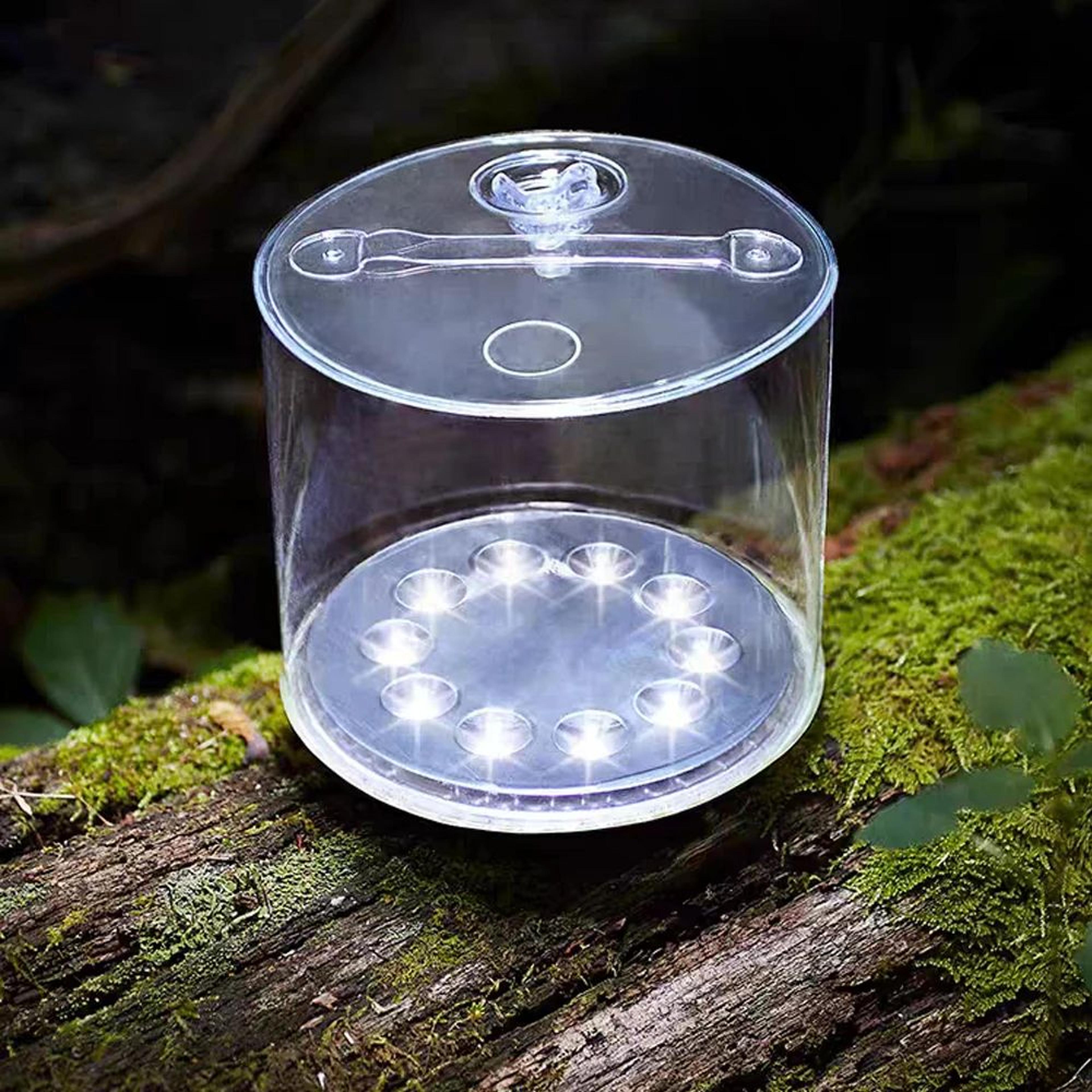 inflatable solar camping lantern foldable ip67 waterproof led emergency light