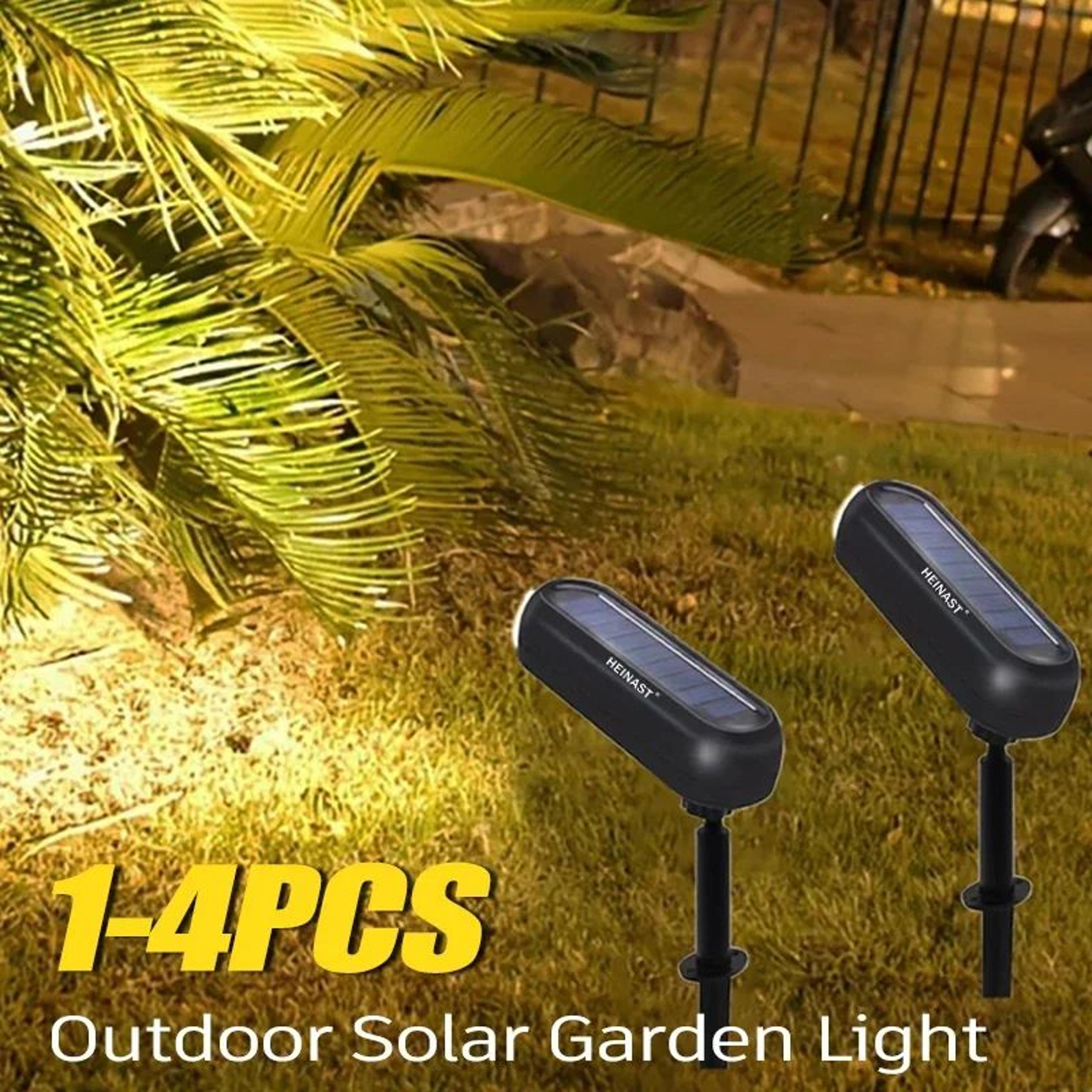 waterproof solar garden spotlights for outdoor landscape and pathway lighting