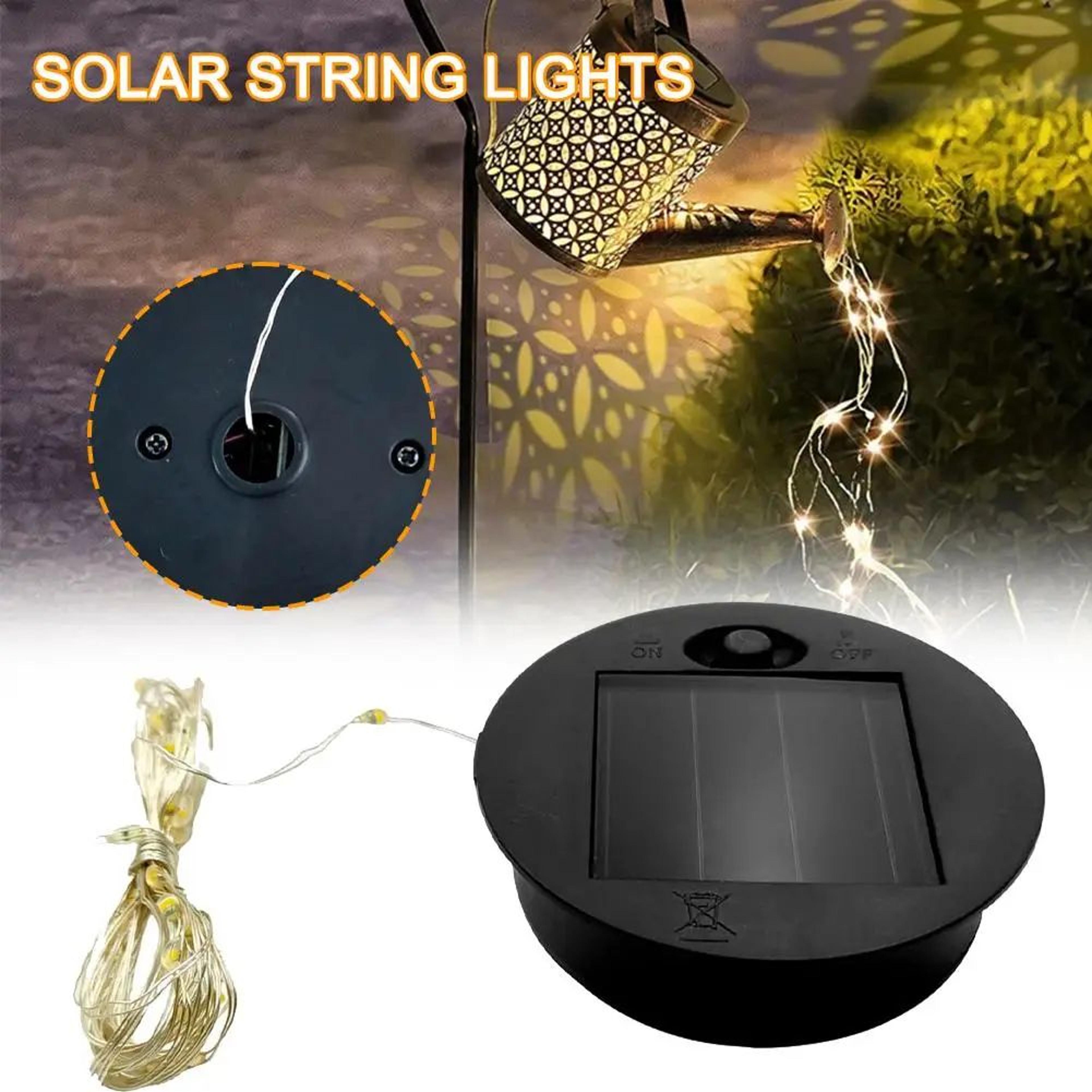 solar lantern replacement lid with led light and solar panel for outdoor hanging lanterns