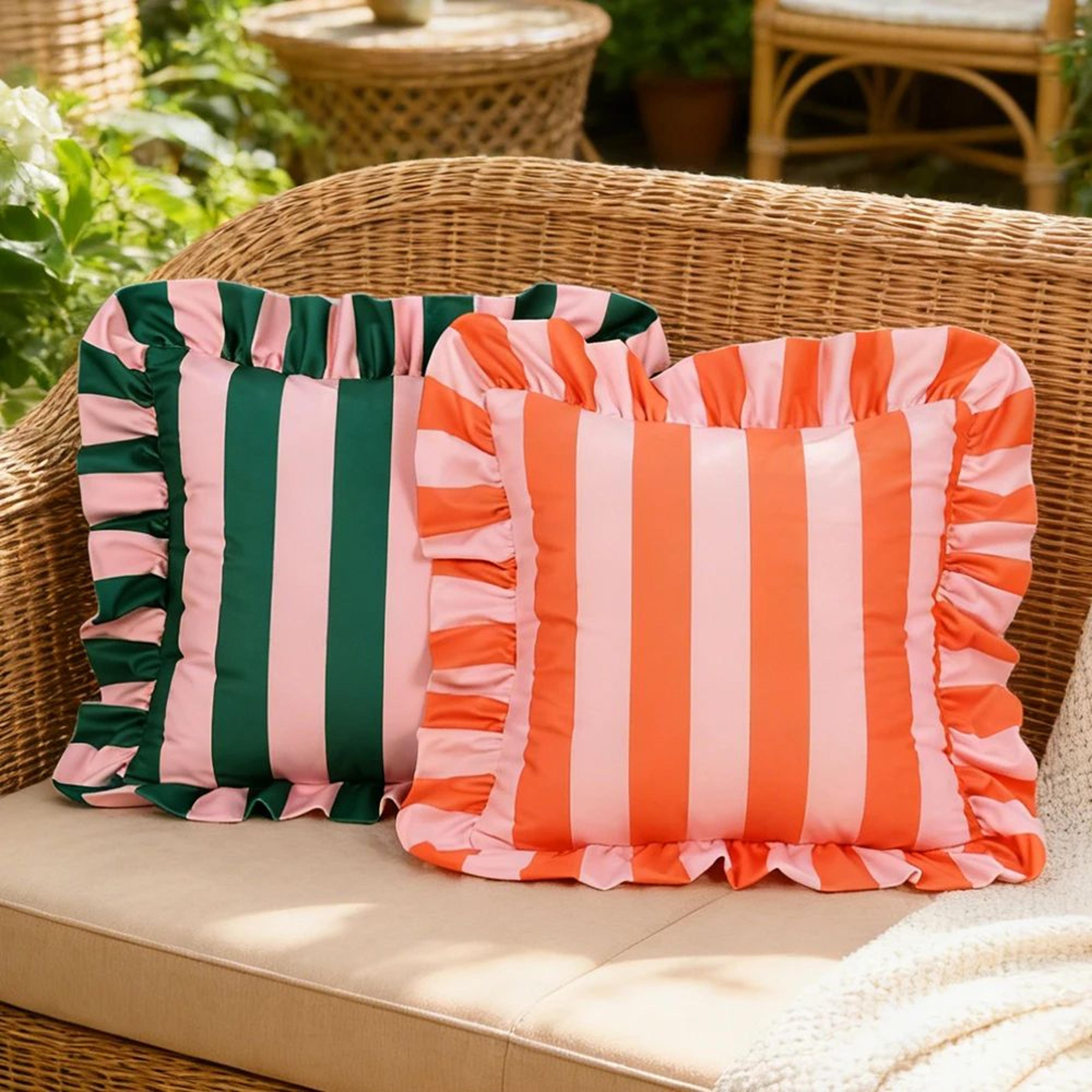 soft striped lace velvet throw pillow cover 18 inch for sofa and bedroom decor