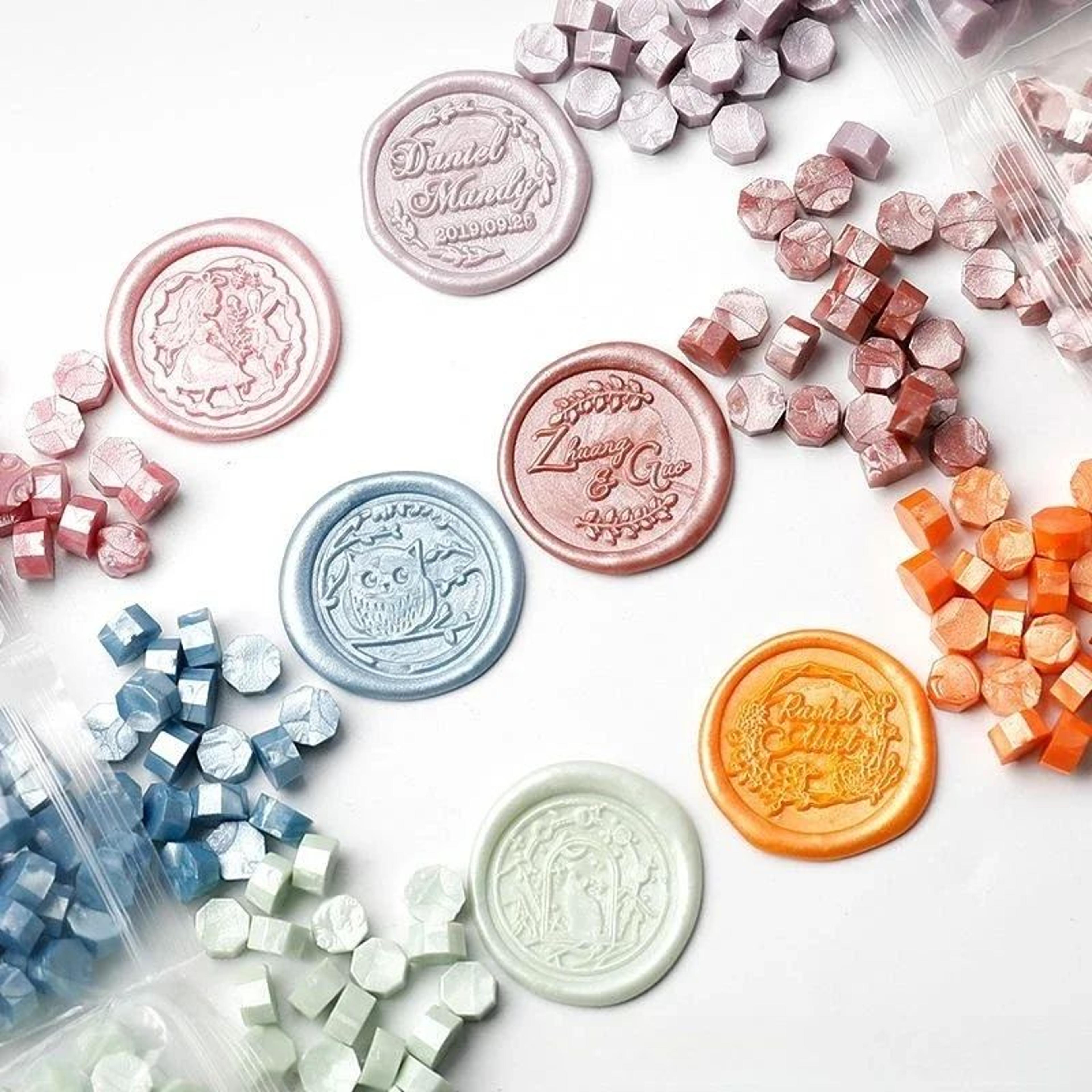 100pcs retro sealing wax beads for wax seal stamps, wedding invitations and diy crafts