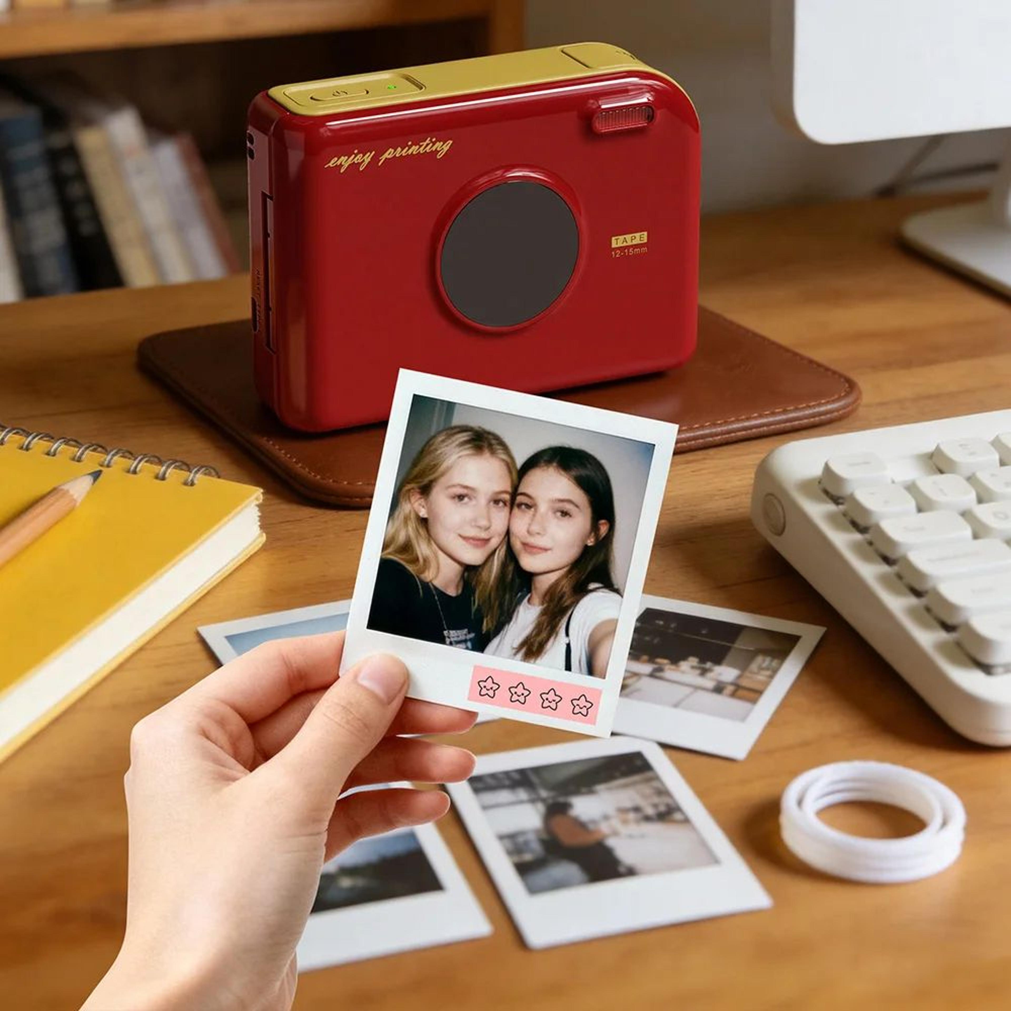 phomemo a30 portable bluetooth label printer for custom stickers, gift tags and photo labels