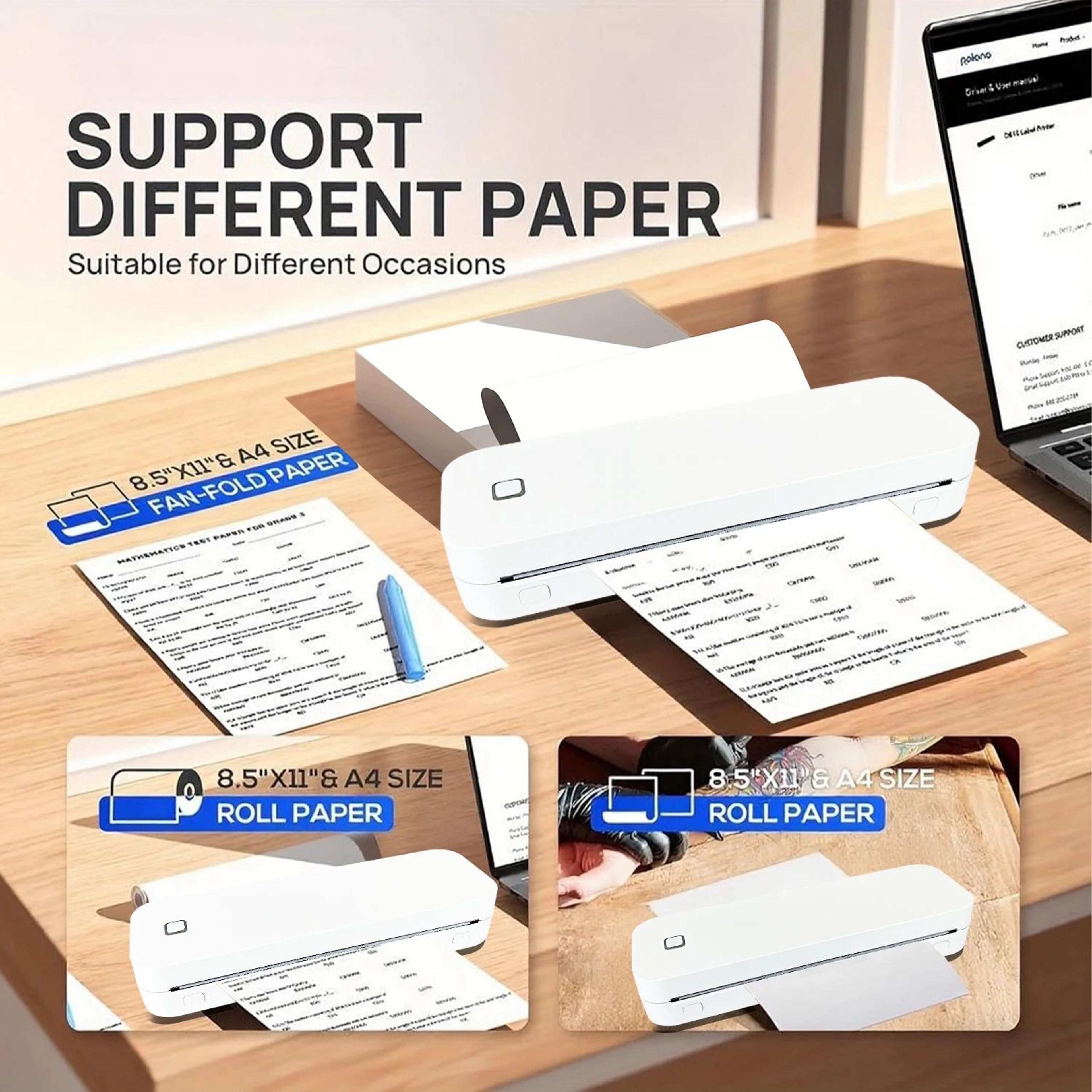 portable a4 bluetooth thermal printer wireless inkless tattoo stencil printer