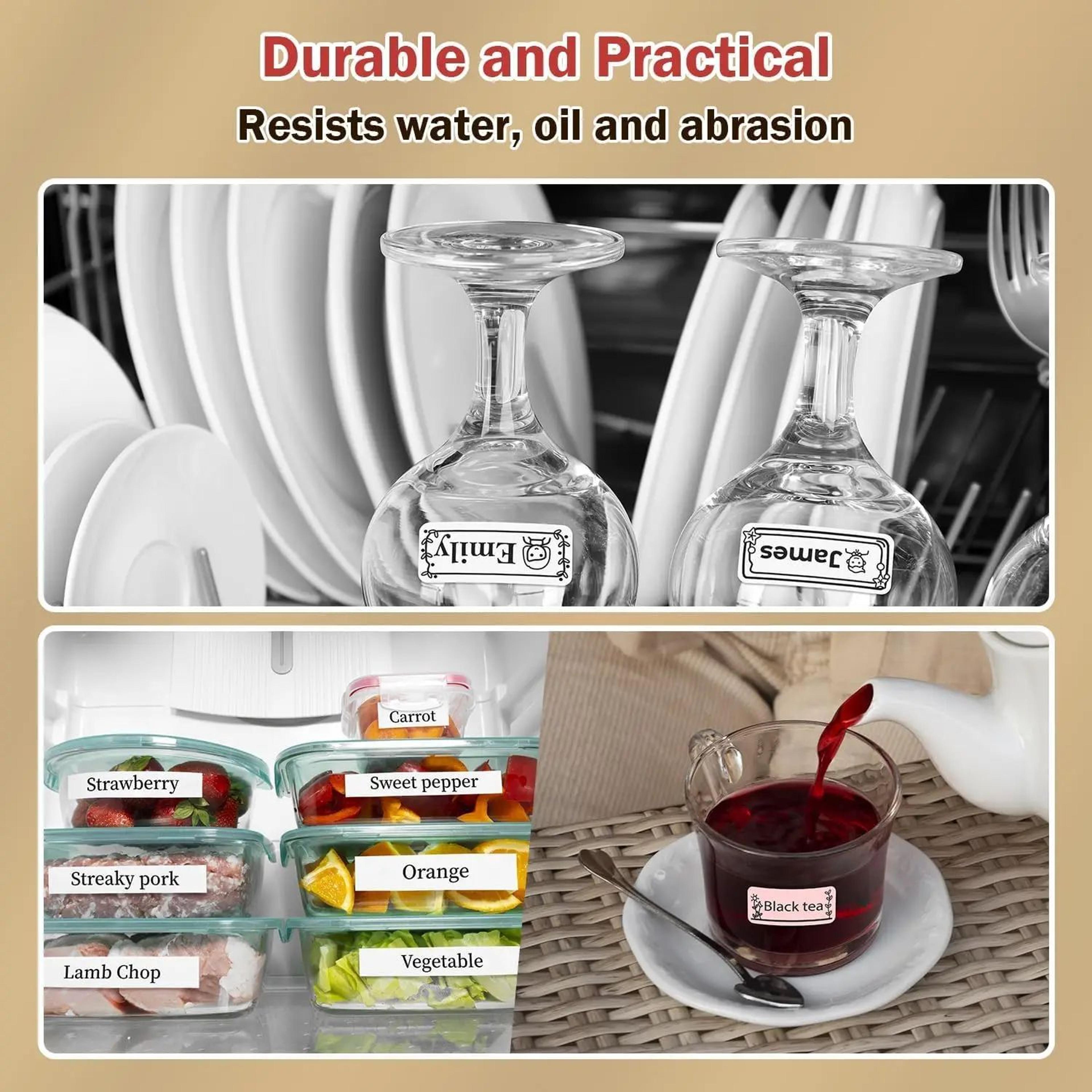 portable bluetooth label printer a30 rechargeable 12mm inkless label maker for home and office