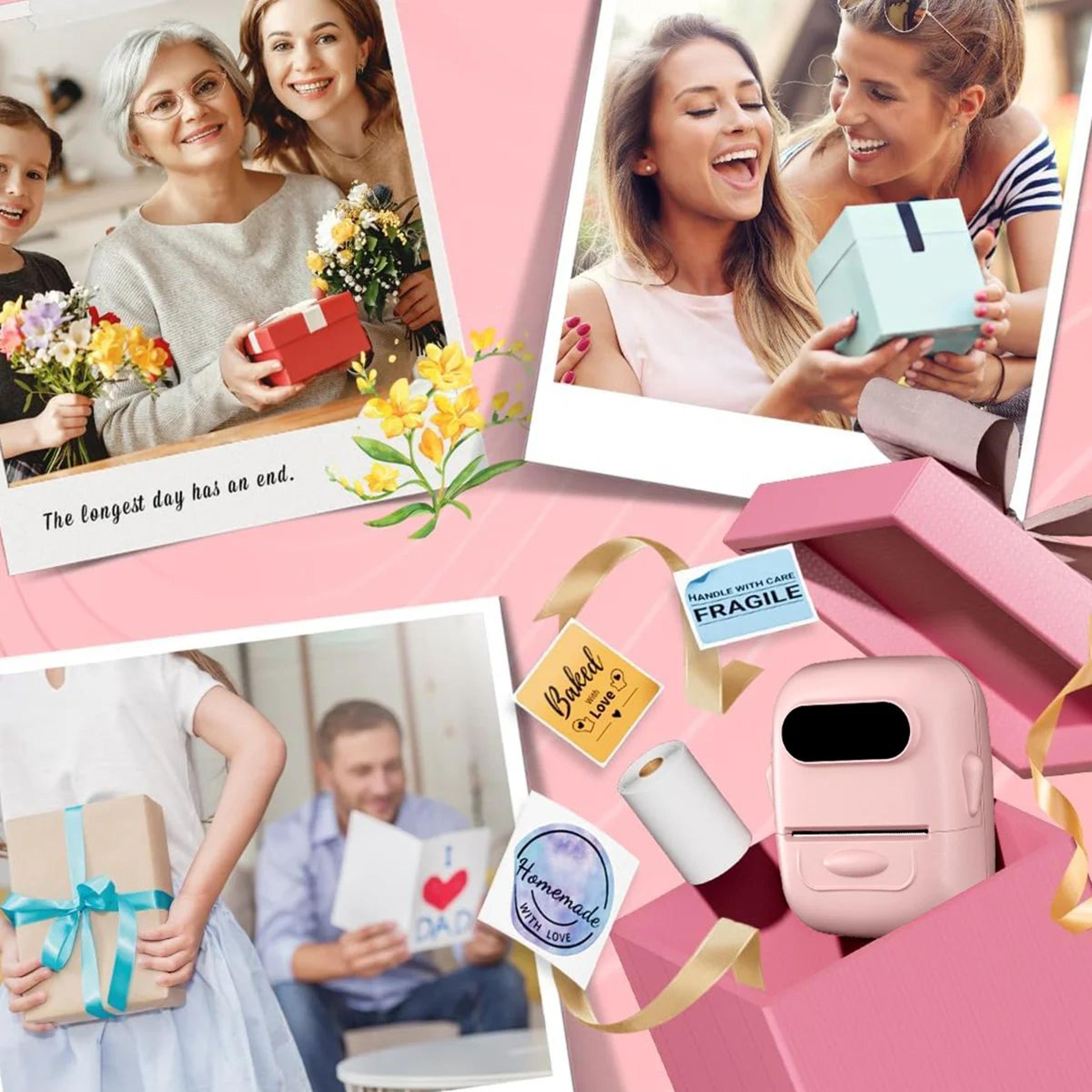 p50 mini bluetooth thermal label printer for home and office organization