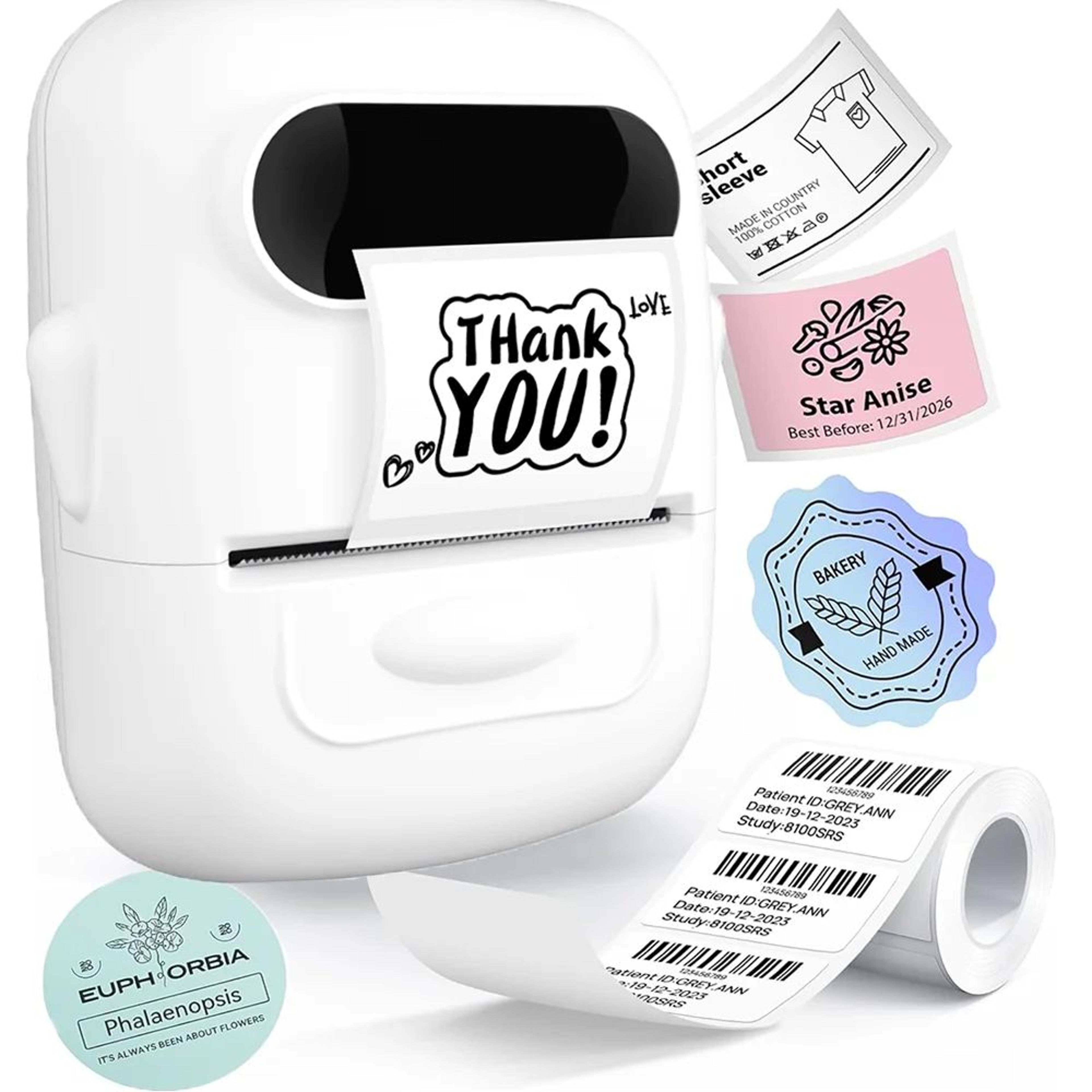p50 portable bluetooth label maker inkless thermal sticker printer for home and office