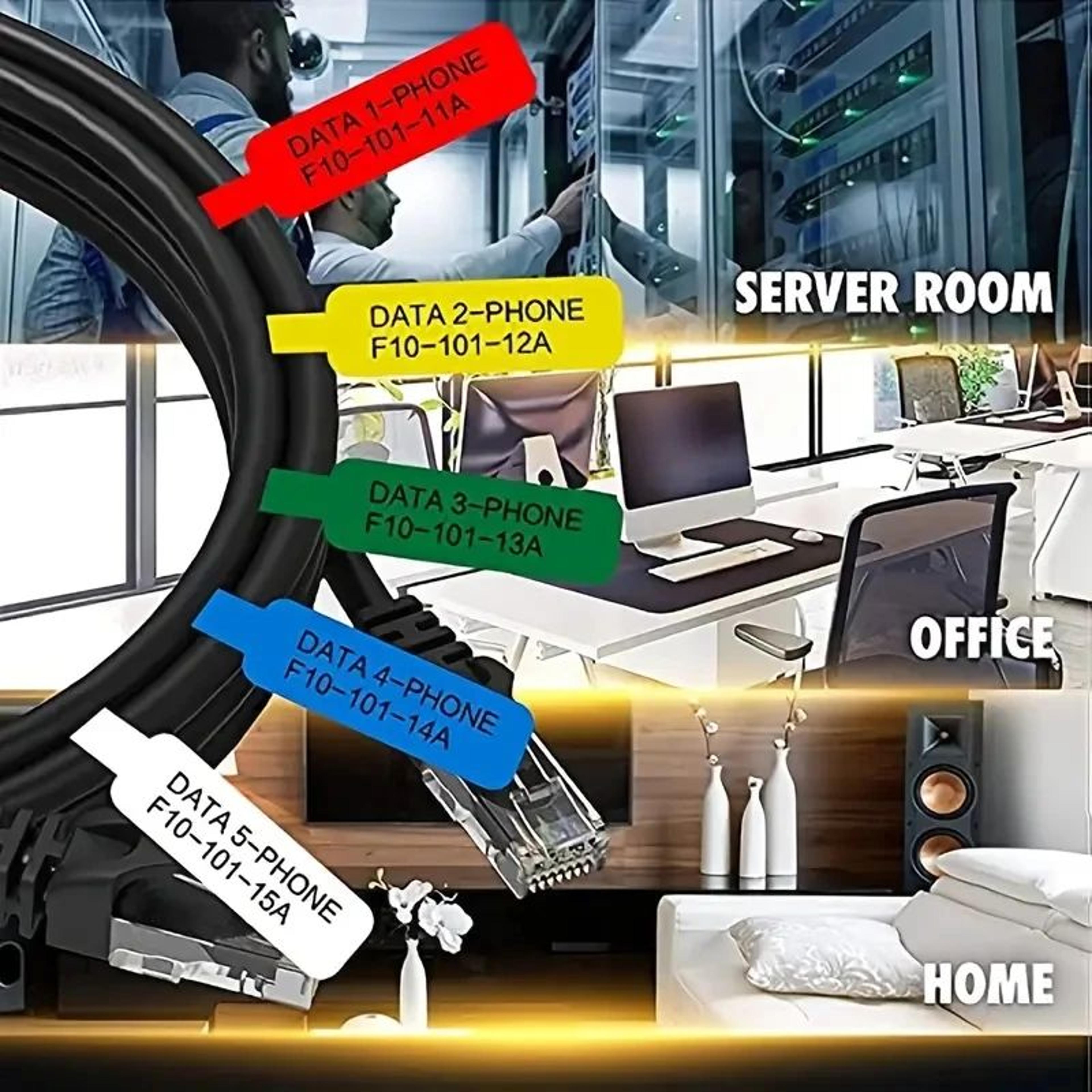 waterproof tear-resistant cable labels for thermal printers p15 m1 p12