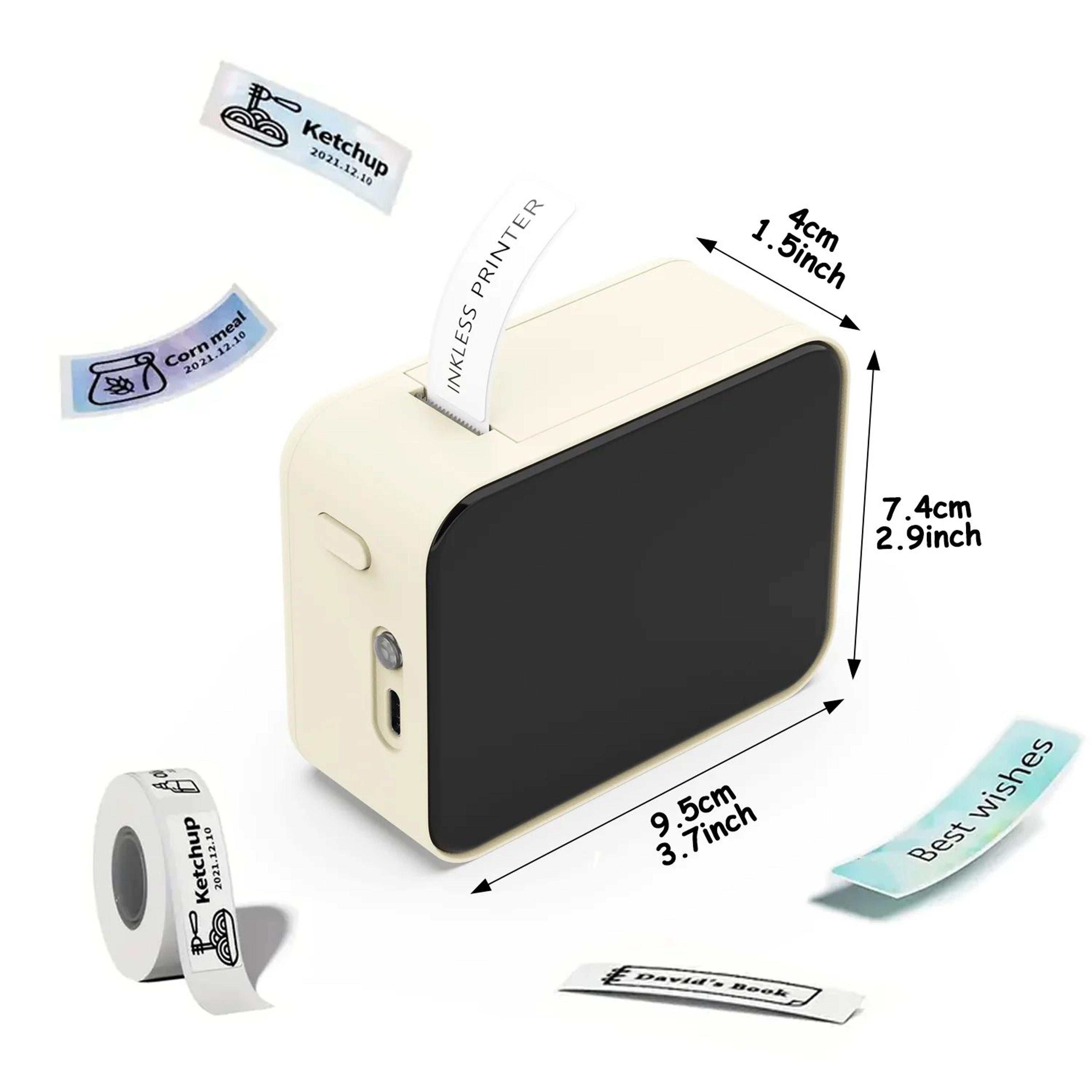 mini wireless bluetooth thermal label printer for home and office organization