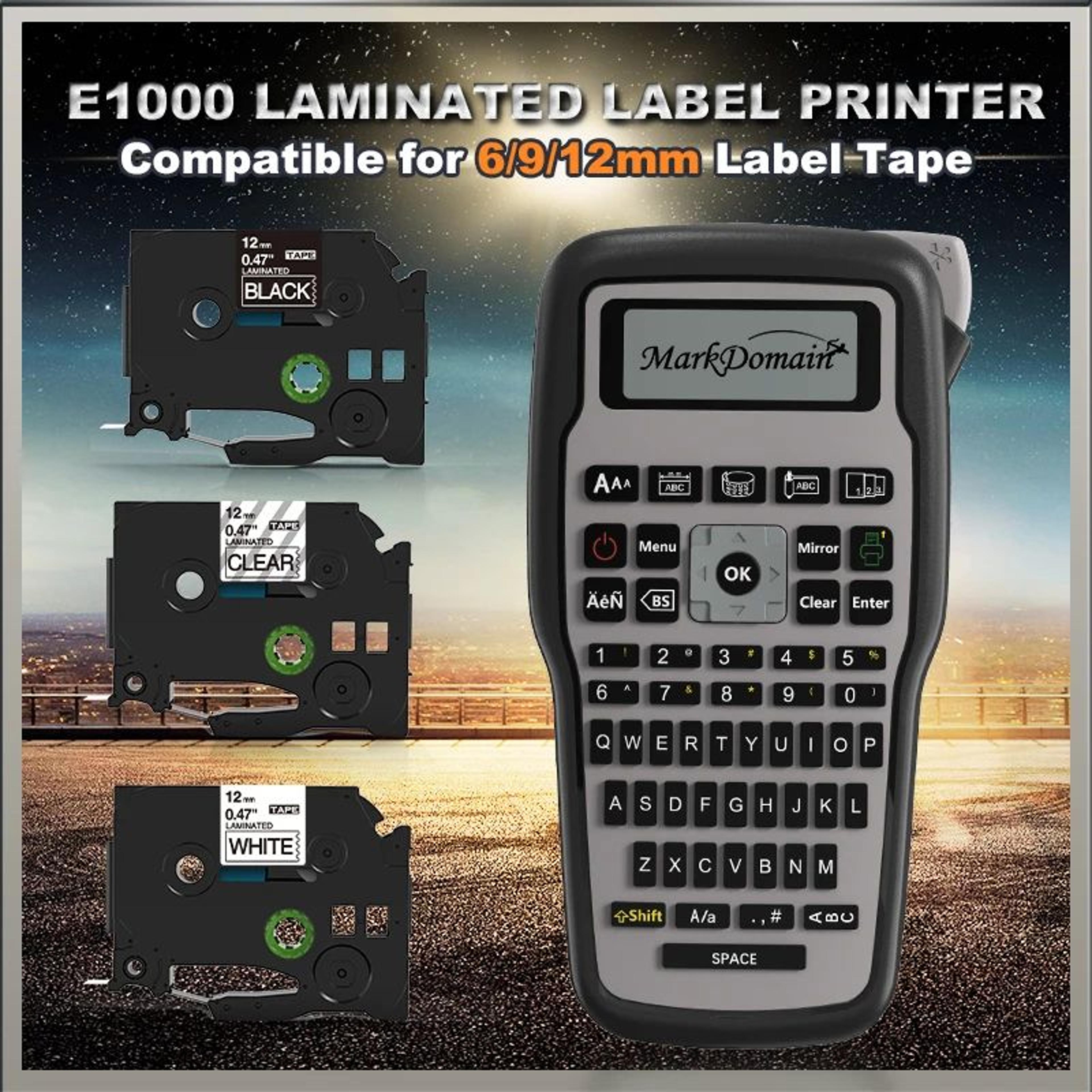 e1000pro portable wireless thermal transfer label maker for home and industrial organization