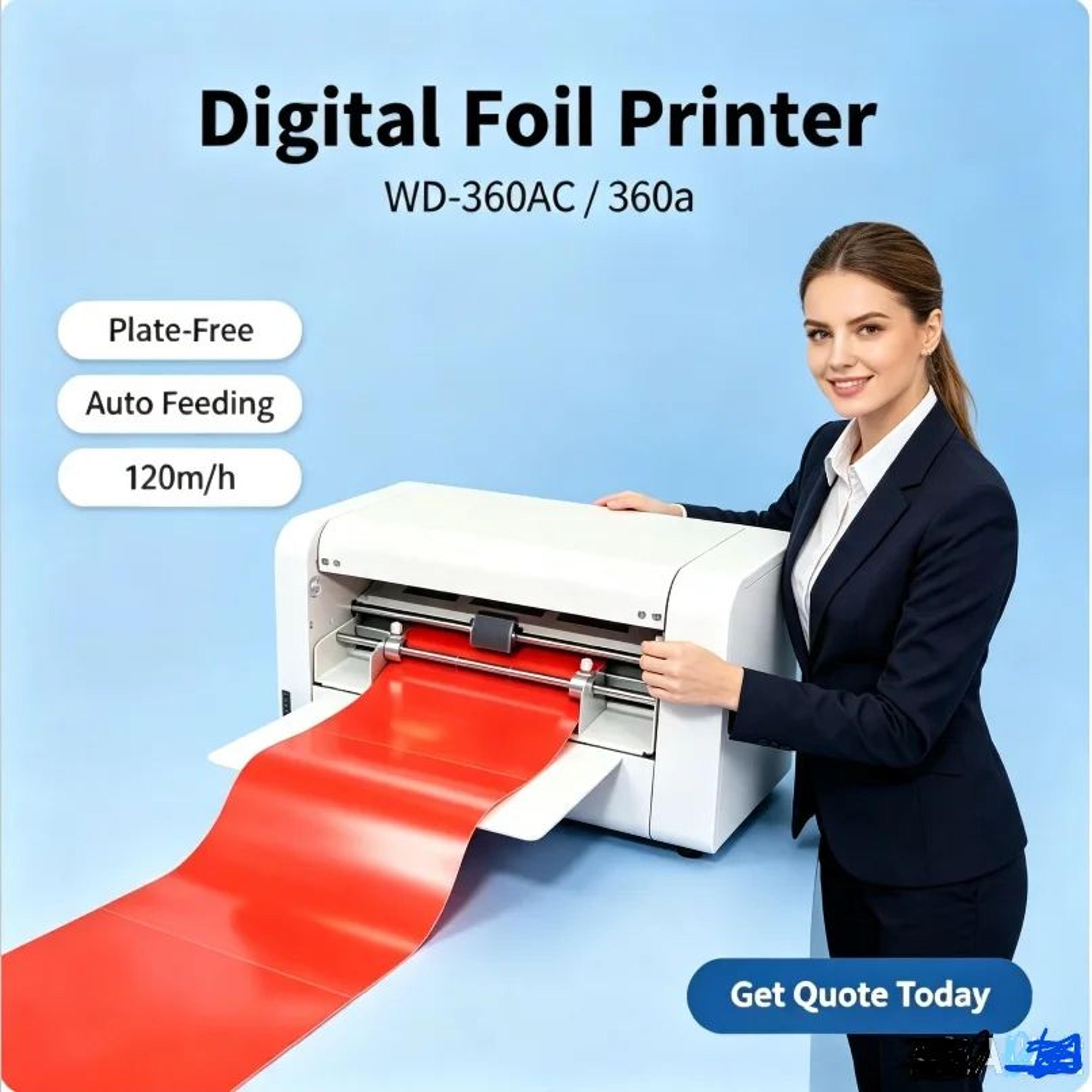 360a digital hot foil stamping machine computer controlled foil ribbon printer