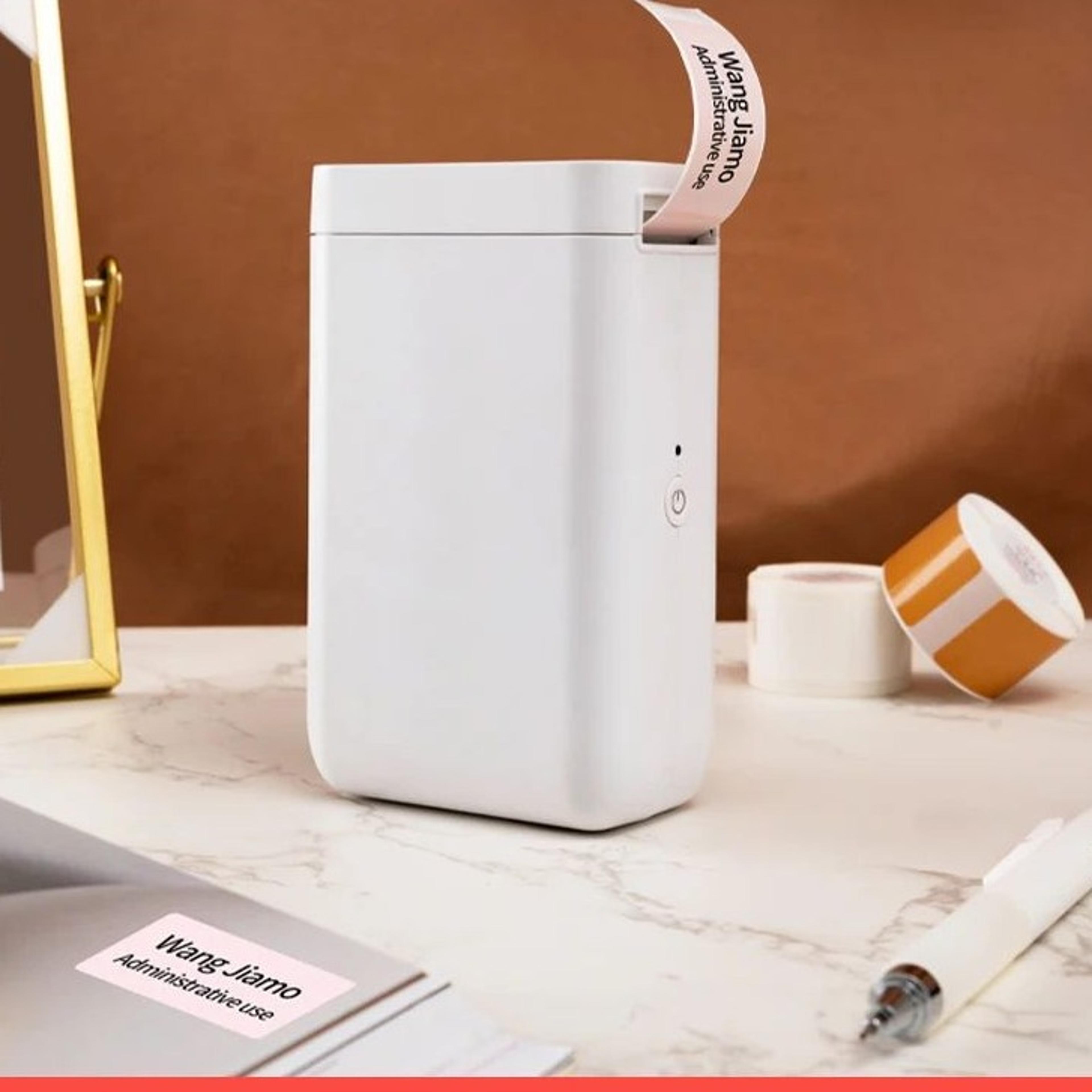 portable bluetooth thermal label printer inkless mini label maker for home and office