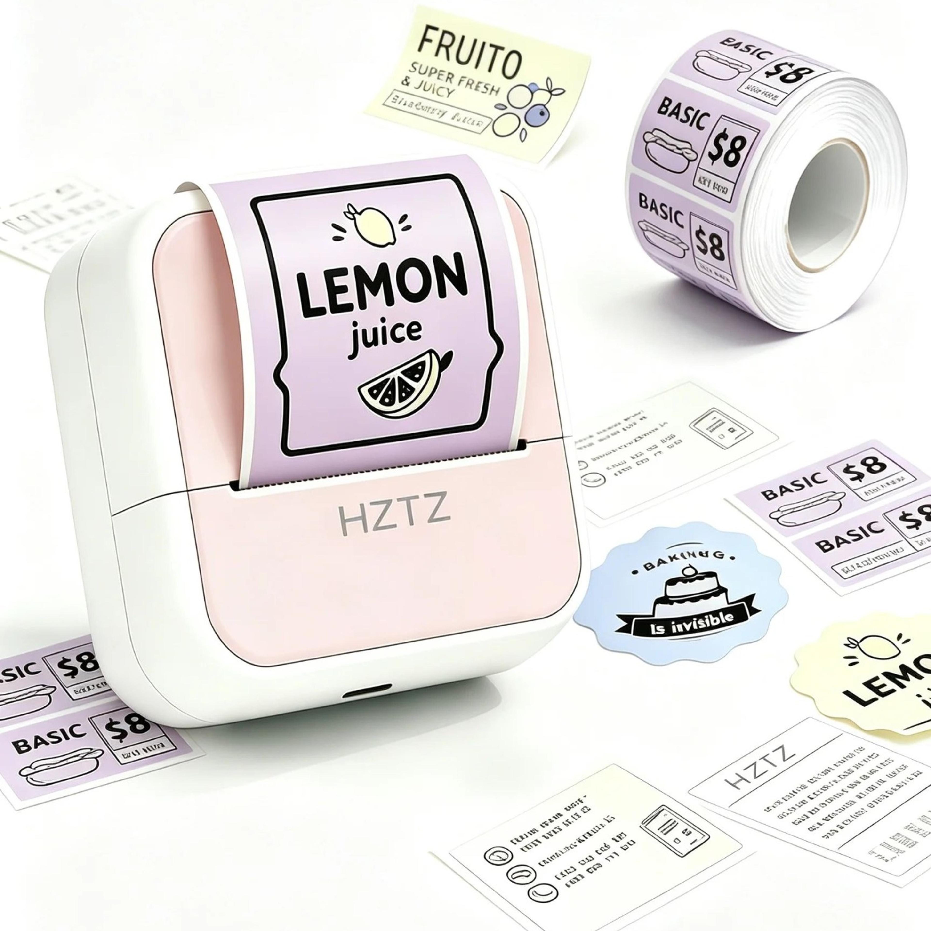 58mm mini portable bluetooth thermal printer for photos, notes and labels