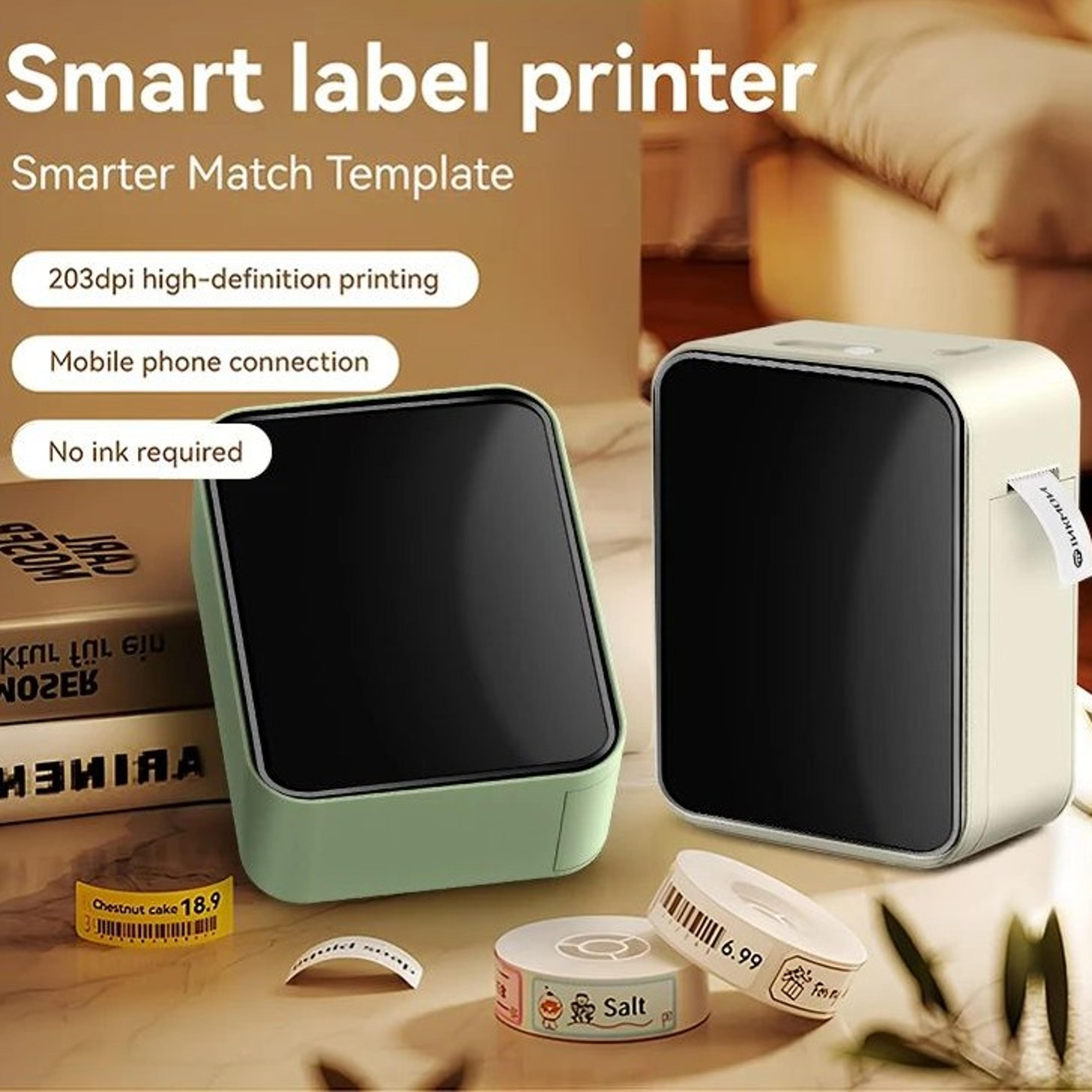 mini bluetooth thermal label printer p15 portable wireless sticker maker for home and office