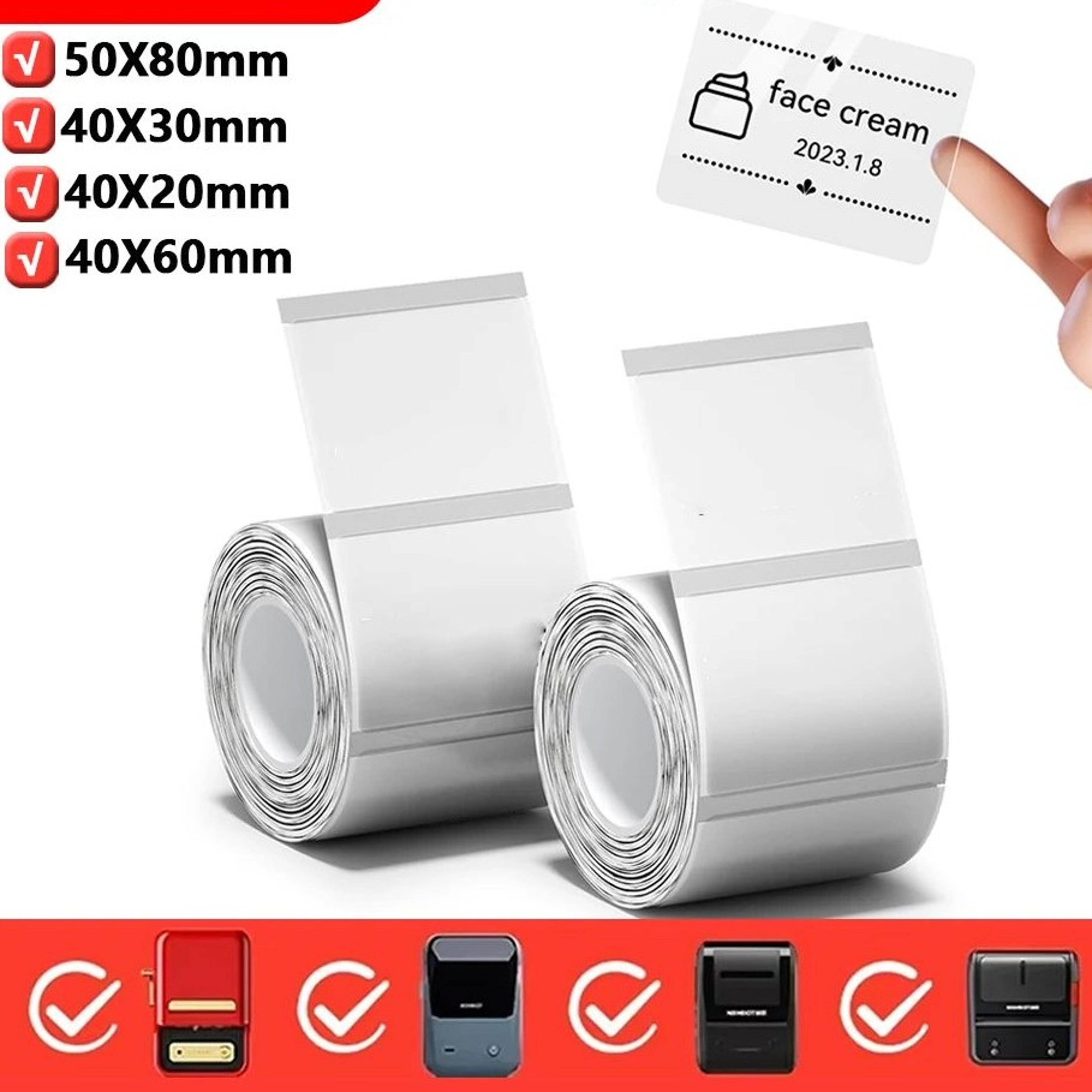 transparent waterproof thermal label sticker rolls for b1 b21 b3s printers