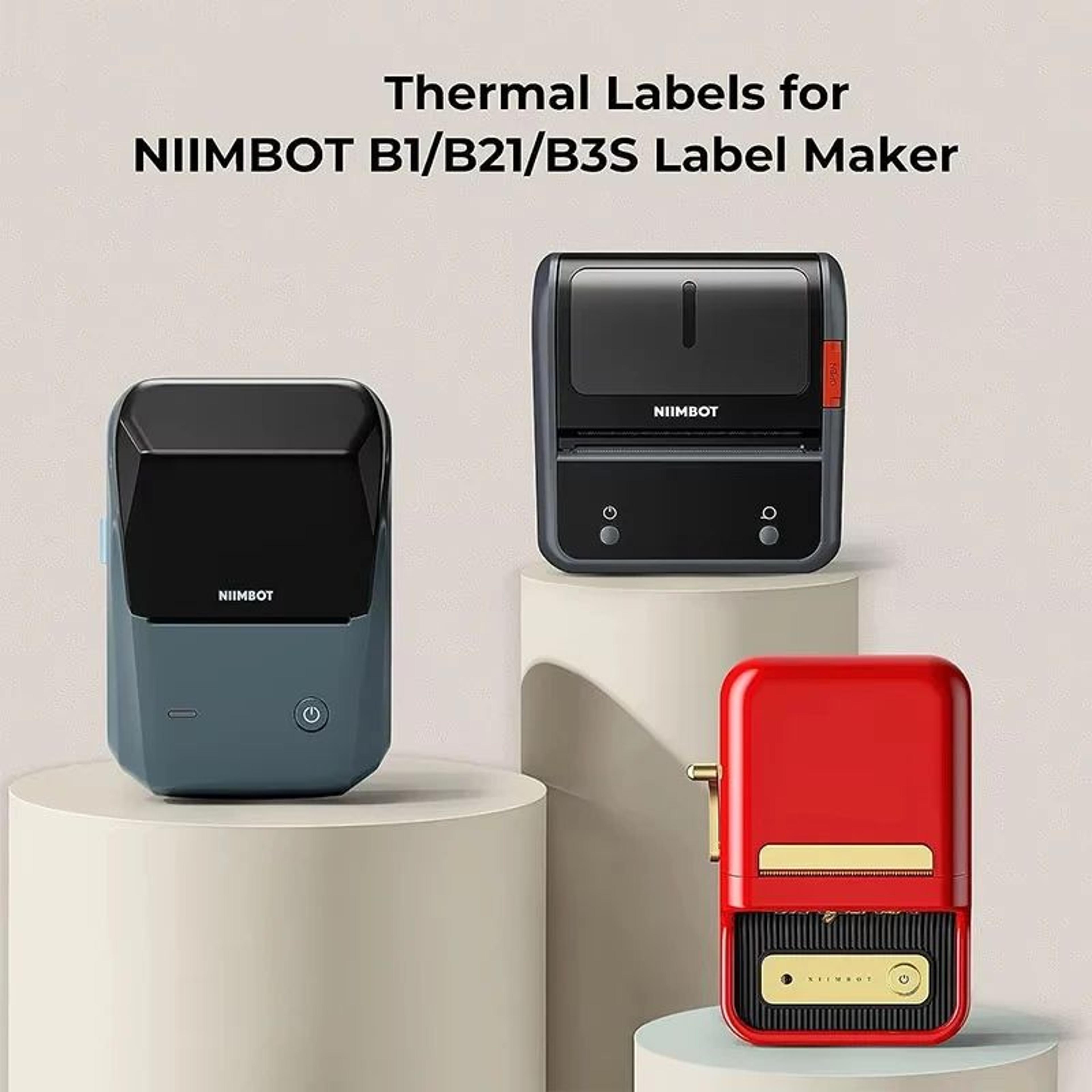 waterproof color cable label stickers self-adhesive thermal printer paper roll for b1 b21 b31