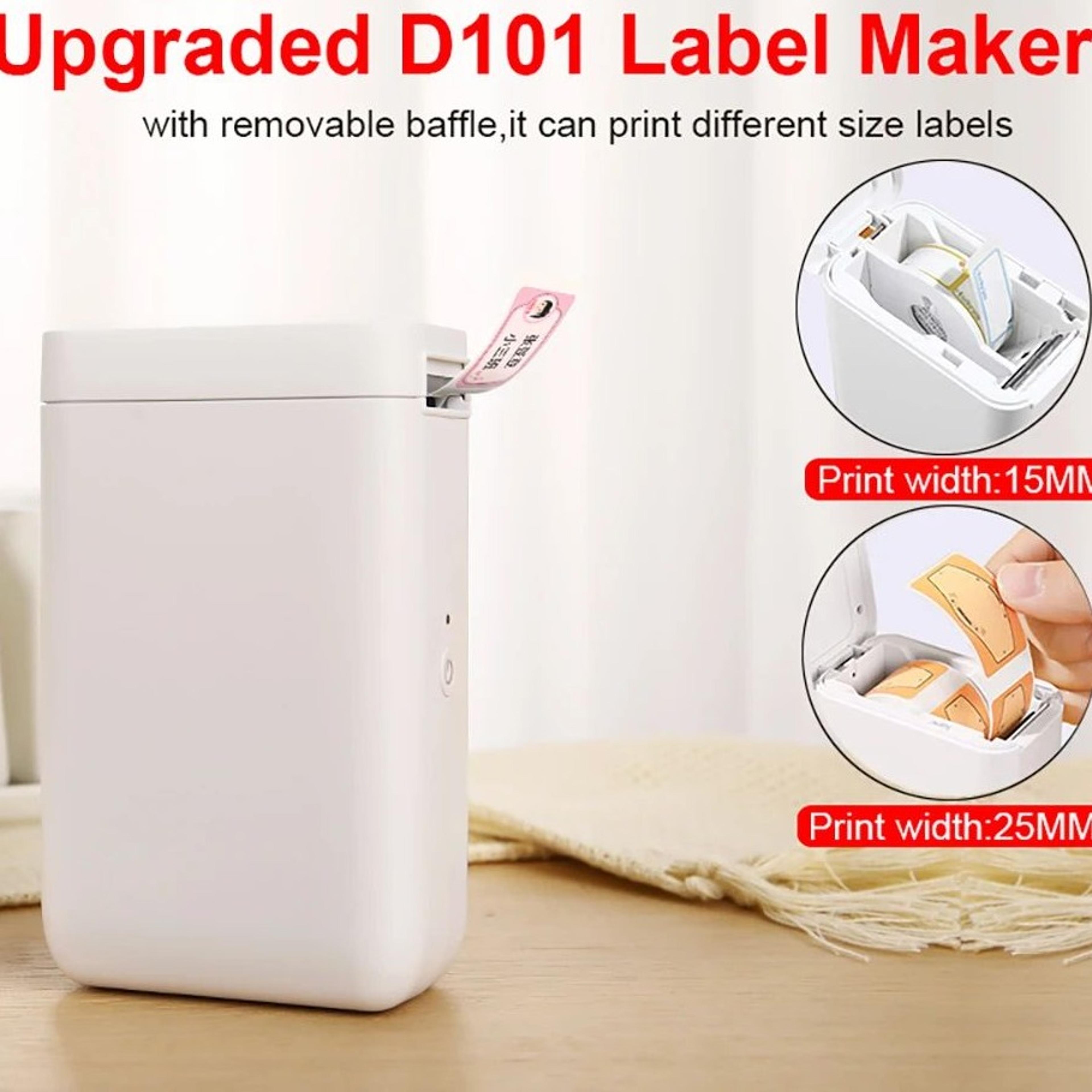 wireless mini thermal label printer 10-25mm portable bluetooth sticker and barcode maker