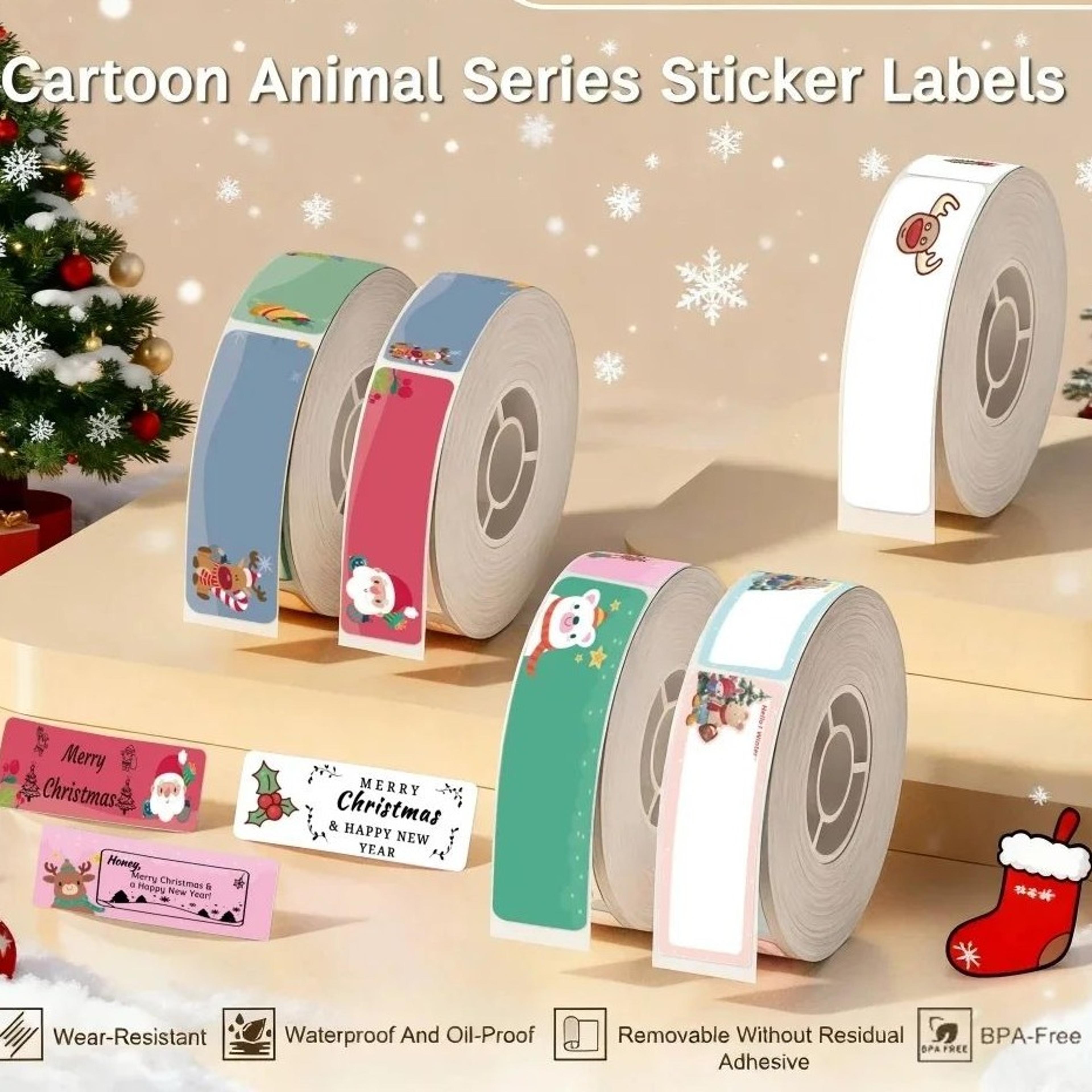 self-adhesive thermal label paper rolls for mini label printers
