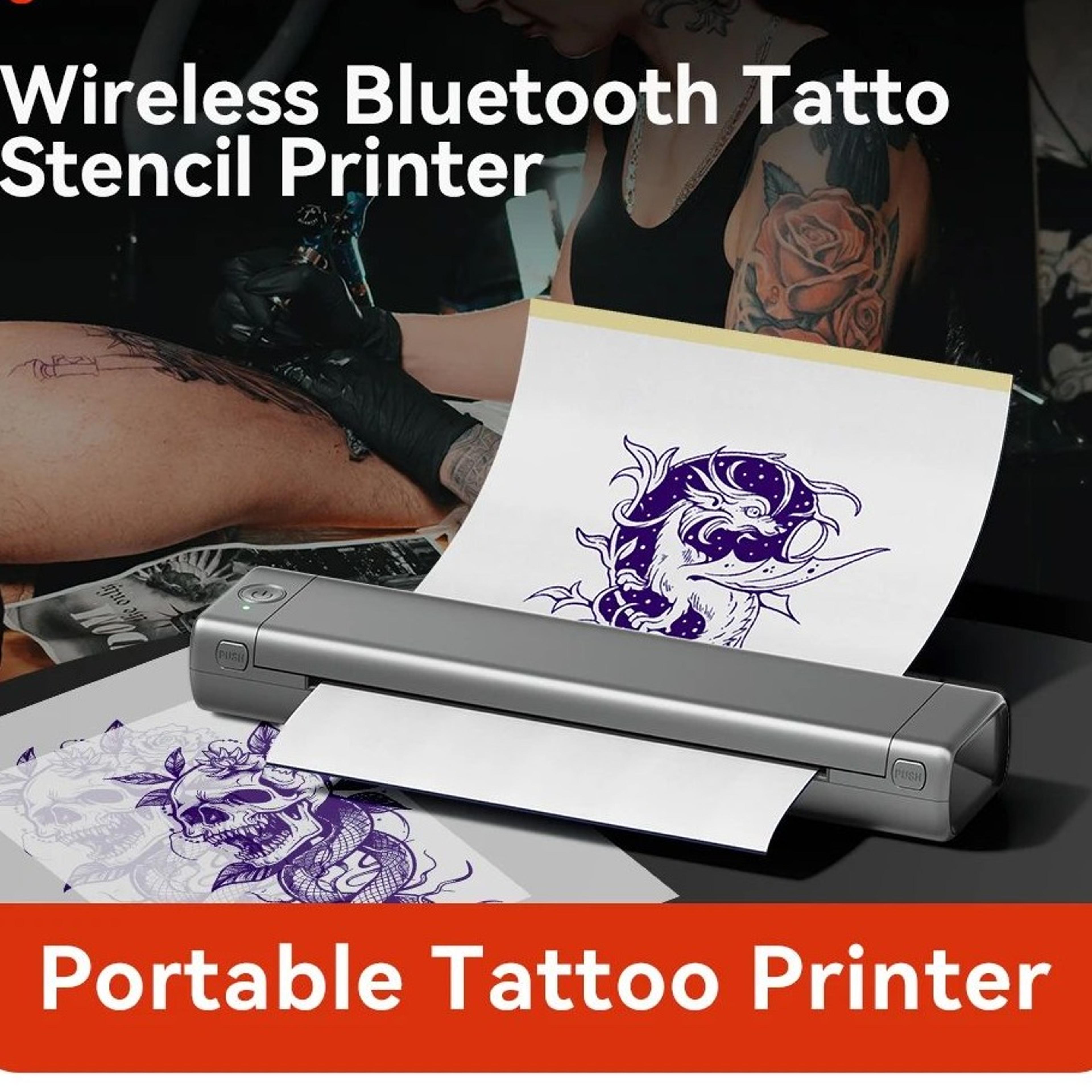portable bluetooth tattoo stencil printer wireless thermal tattoo transfer machine