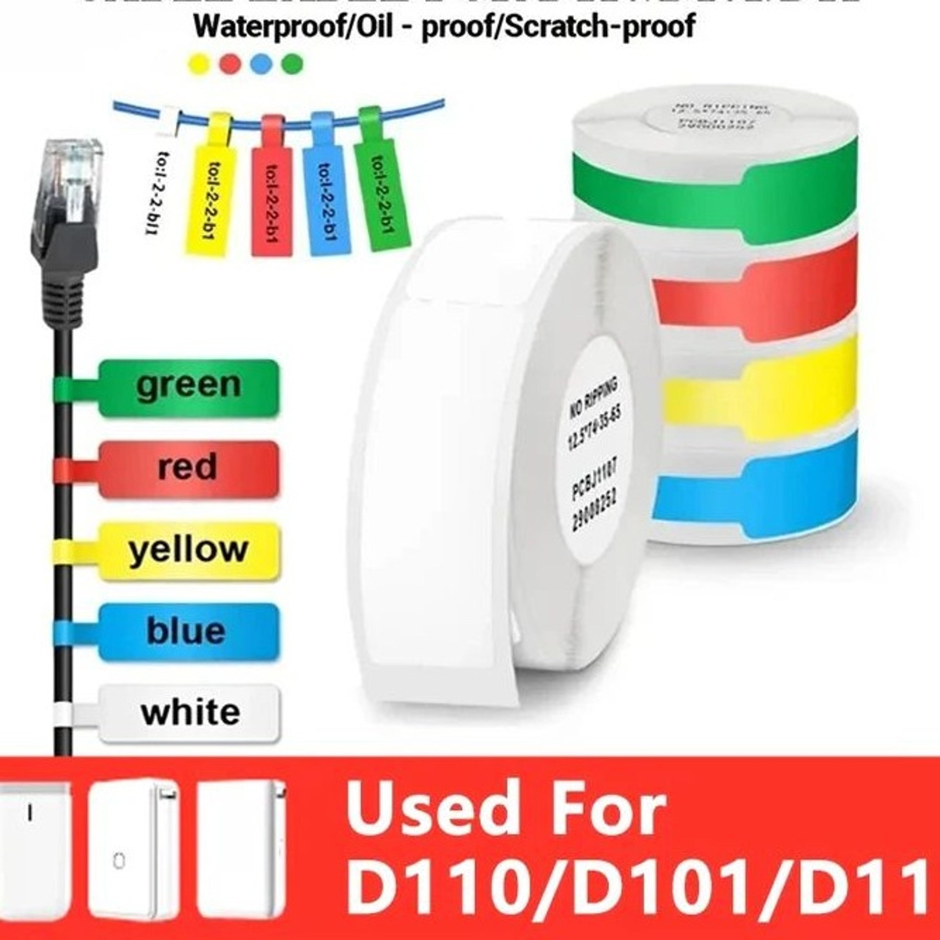 waterproof cable identification thermal label stickers for wire organization