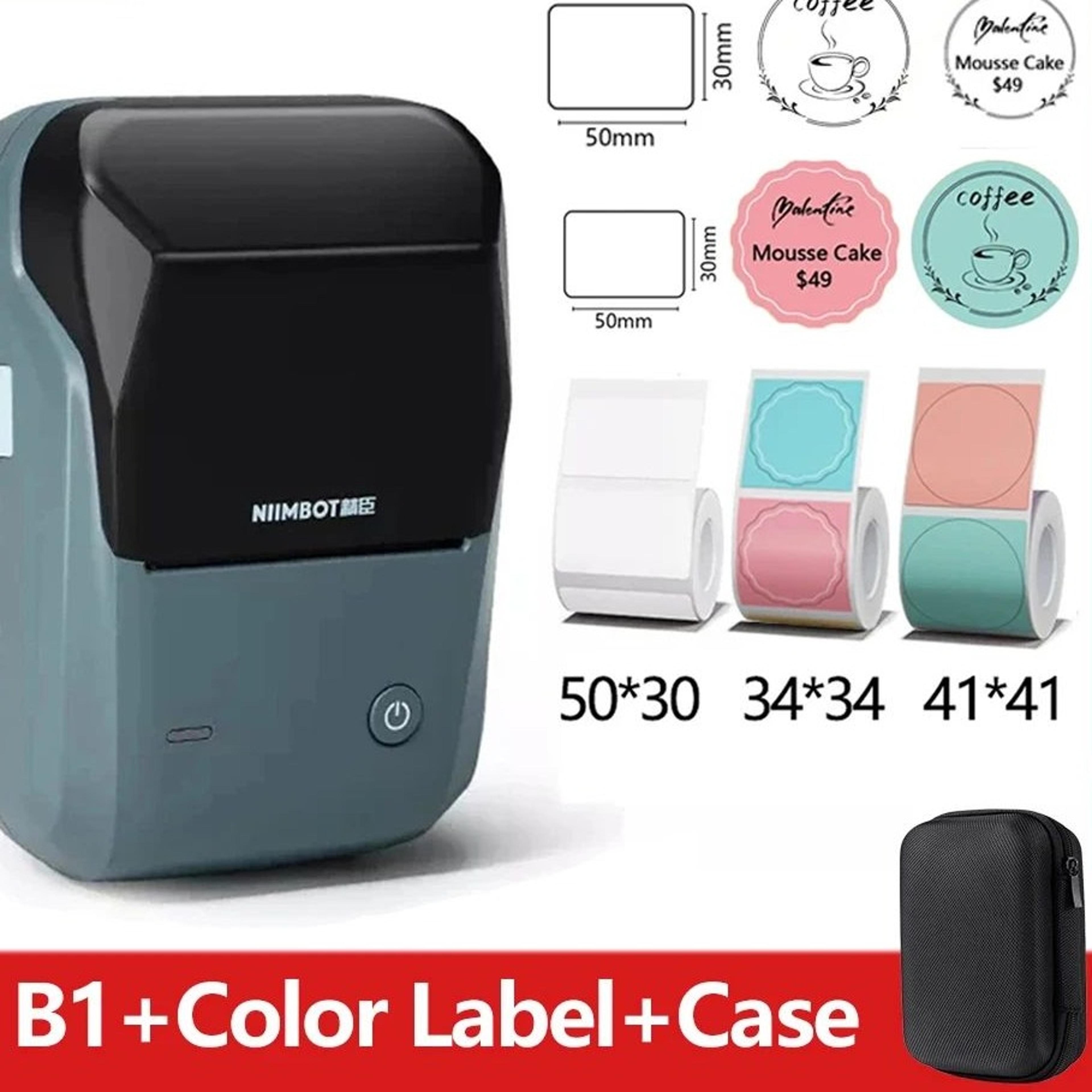 mini bluetooth thermal label printer with self-adhesive stickers