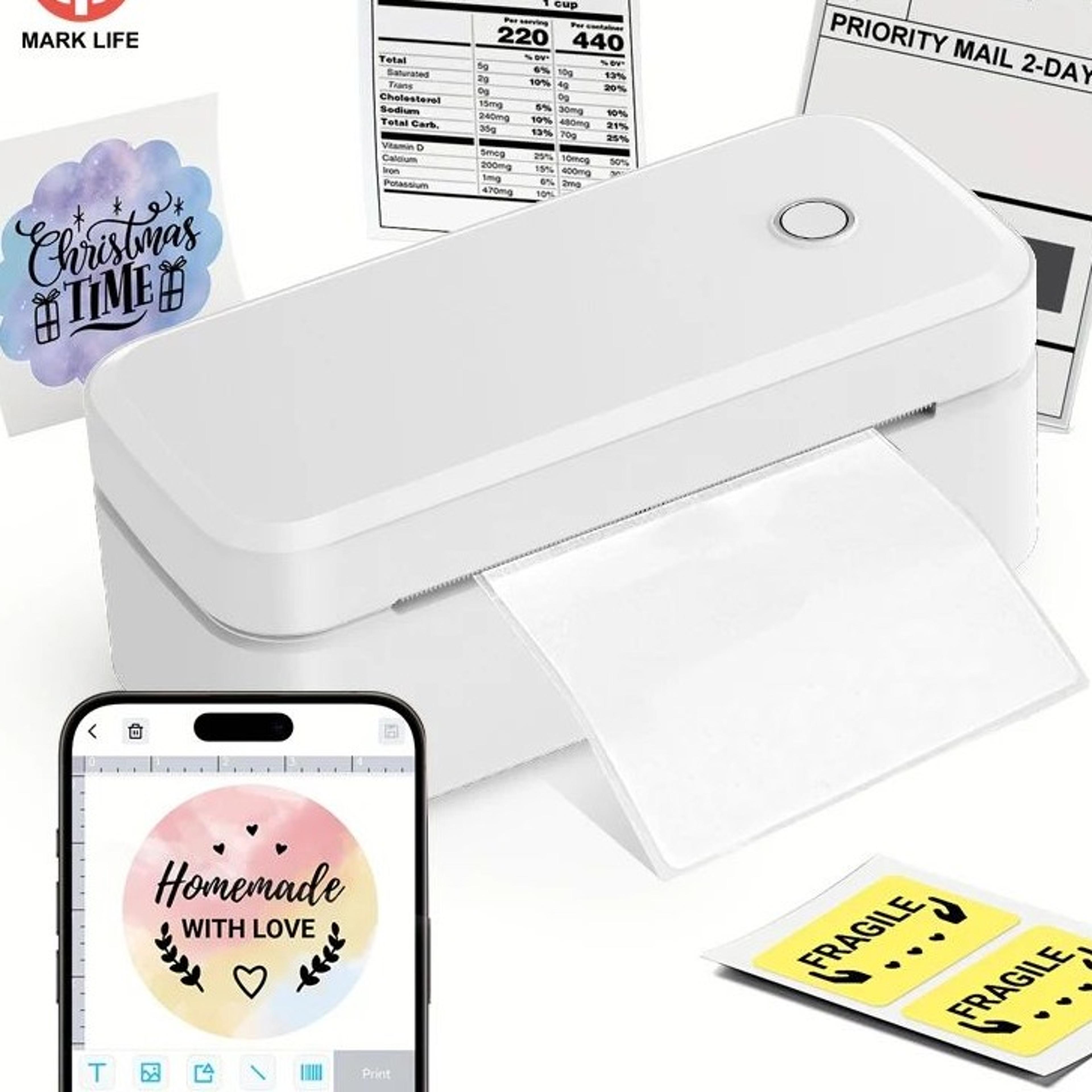 bluetooth 4x6 inch thermal shipping label printer for home and business