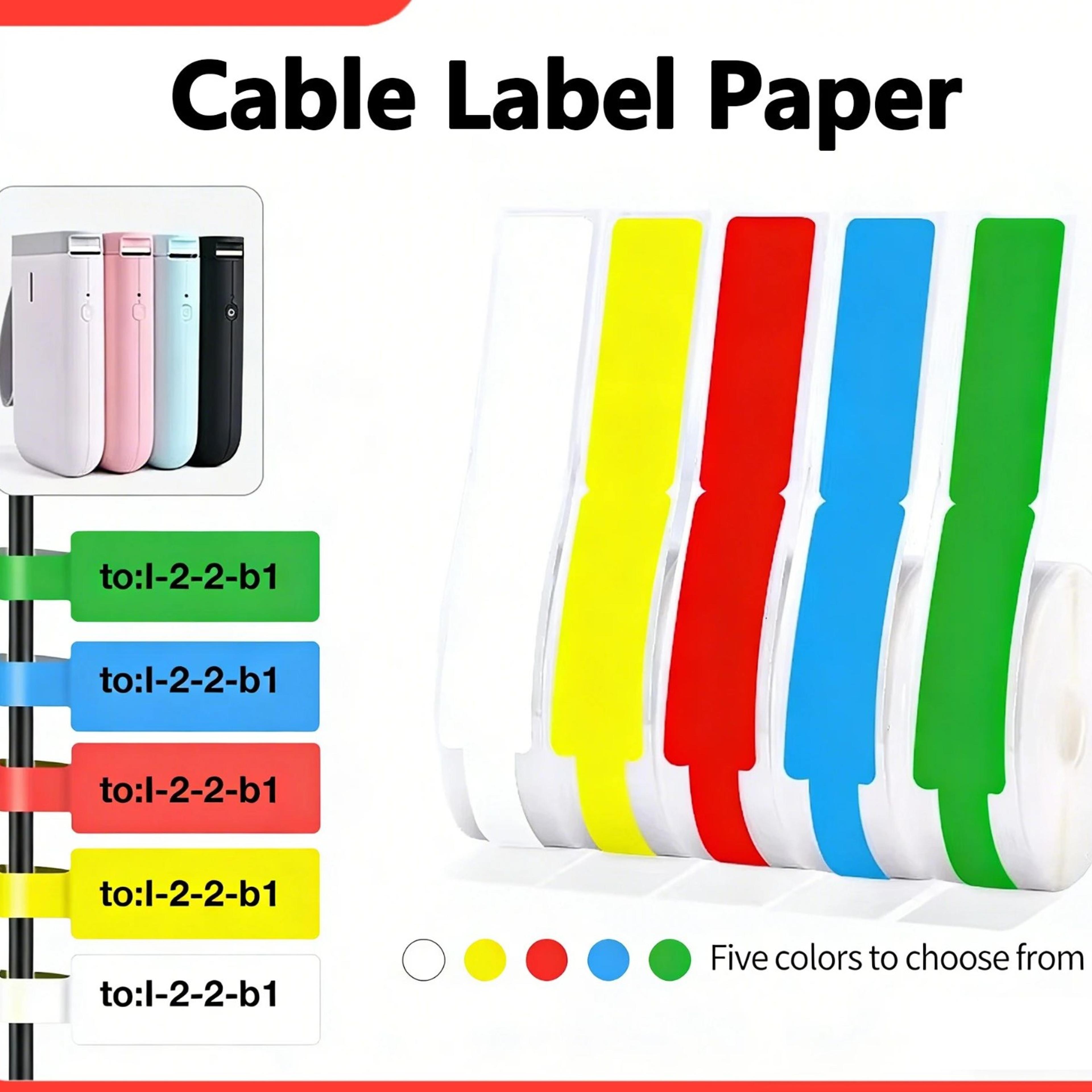 waterproof self-adhesive cable label stickers for thermal printers