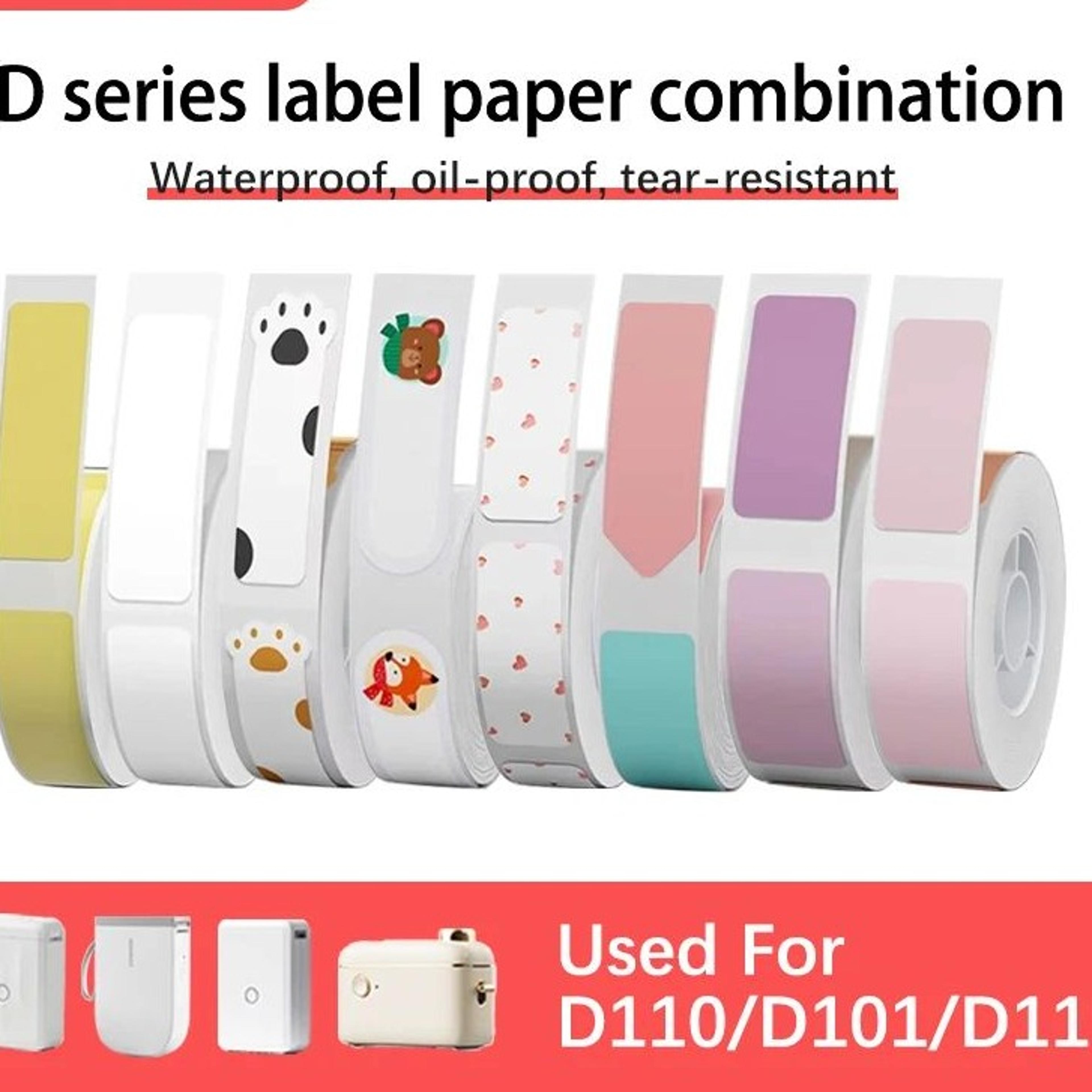 self-adhesive thermal label sticker roll for d11 d110 d101 mini printers