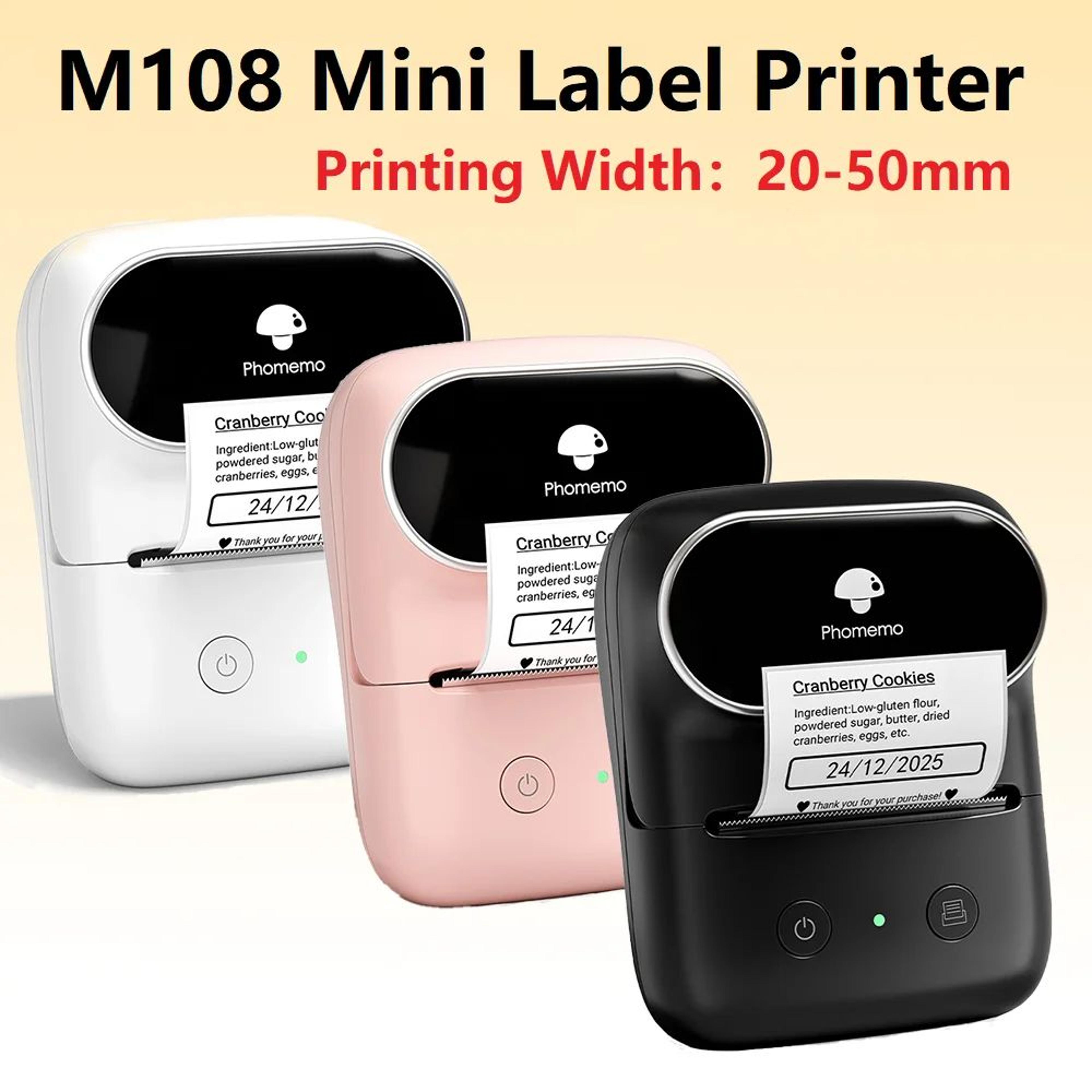 mini wireless bluetooth thermal label printer 20-50mm for home and office