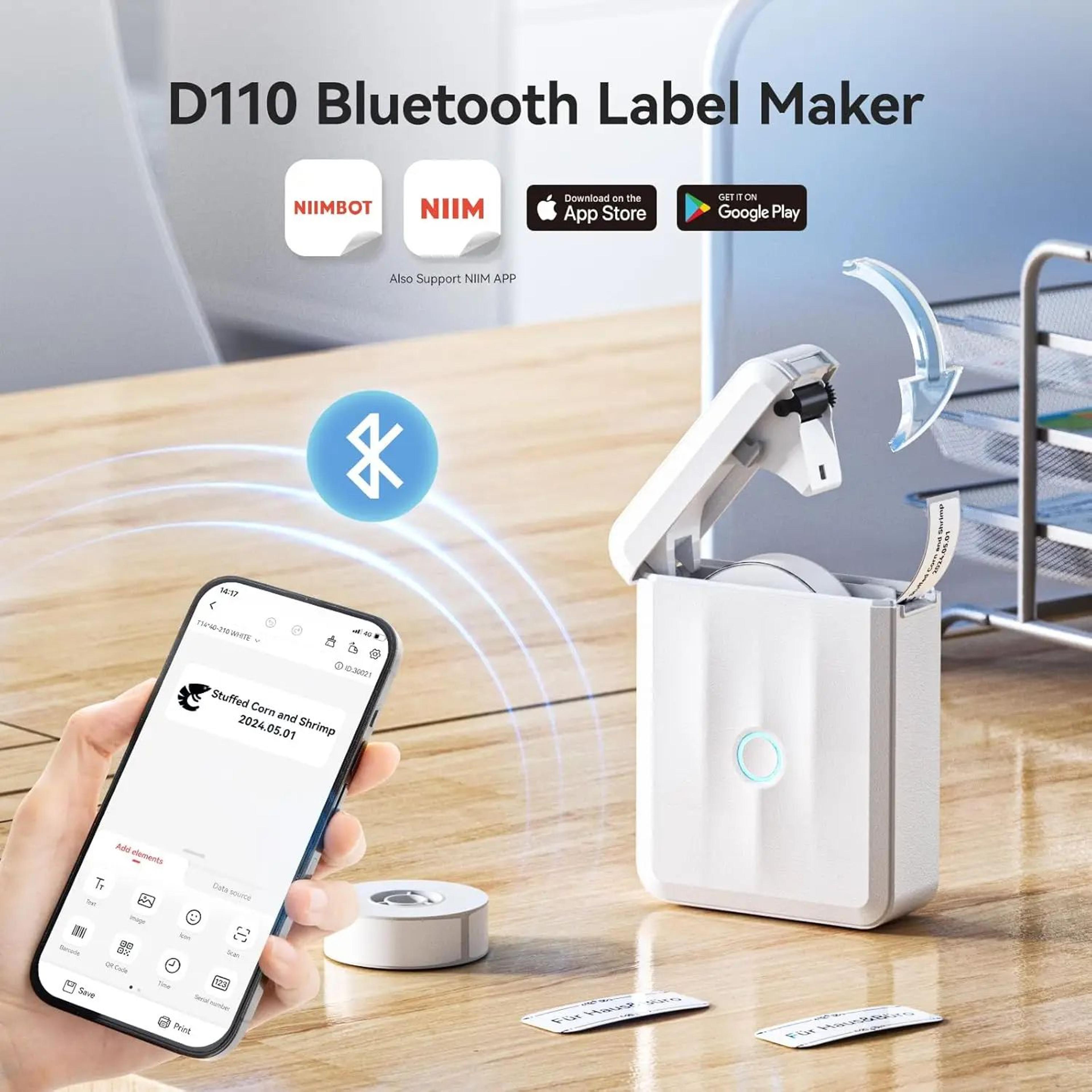 300 dpi bluetooth thermal label printer portable wireless sticker maker