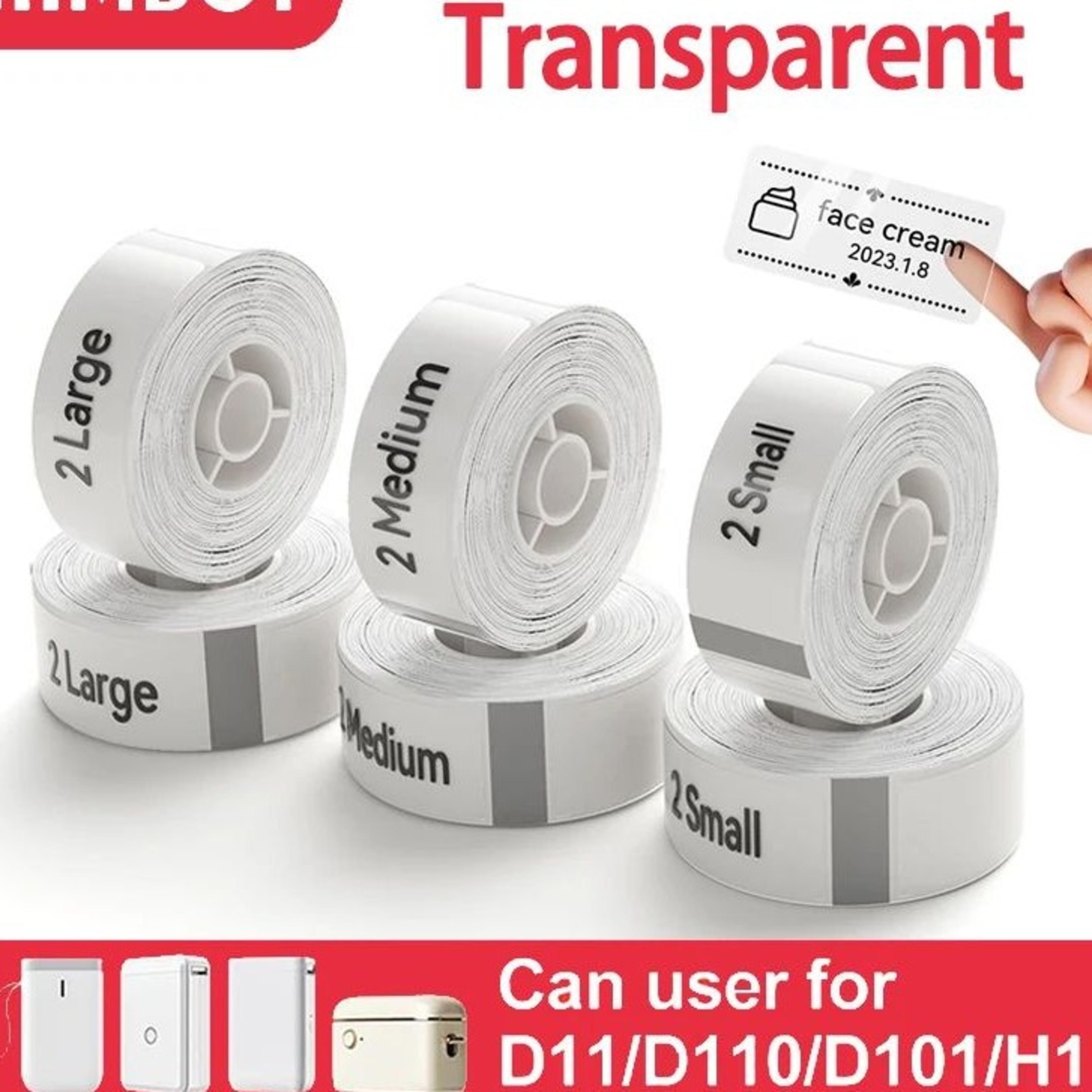 transparent waterproof thermal label stickers for d11 d110 mini printers