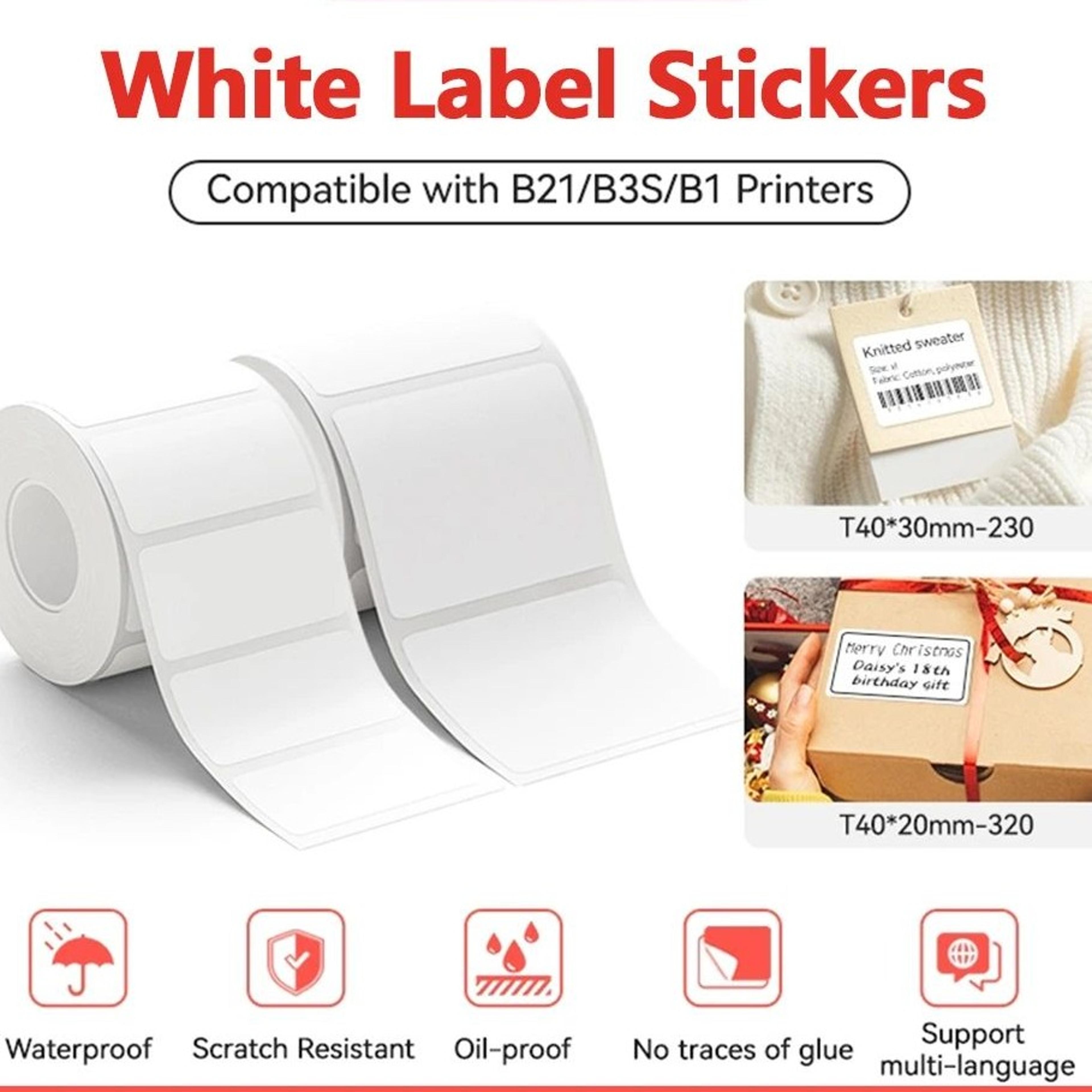 waterproof self-adhesive thermal label paper for b1 b21 printers