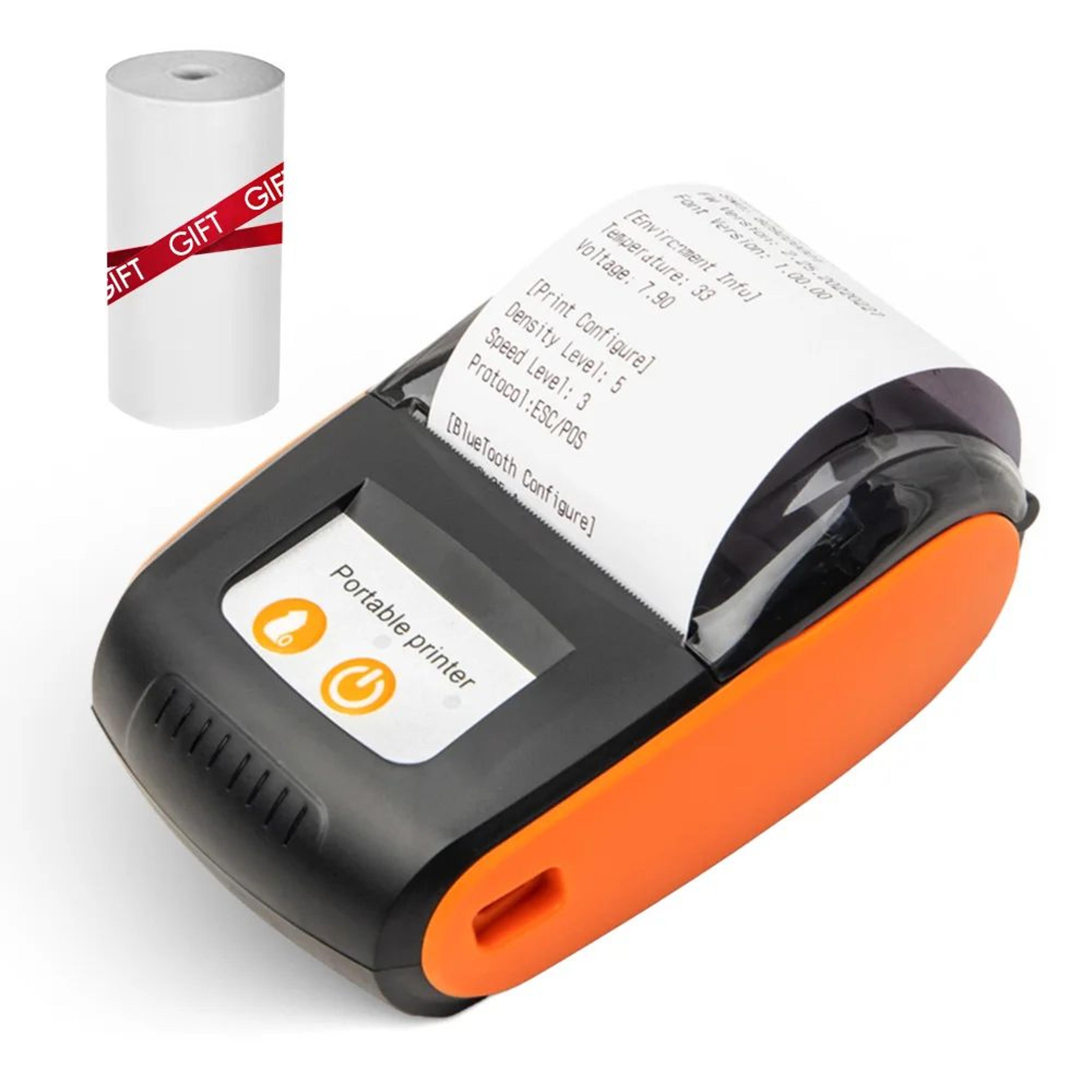 58mm portable bluetooth thermal receipt printer with usb connectivity and 203 dpi