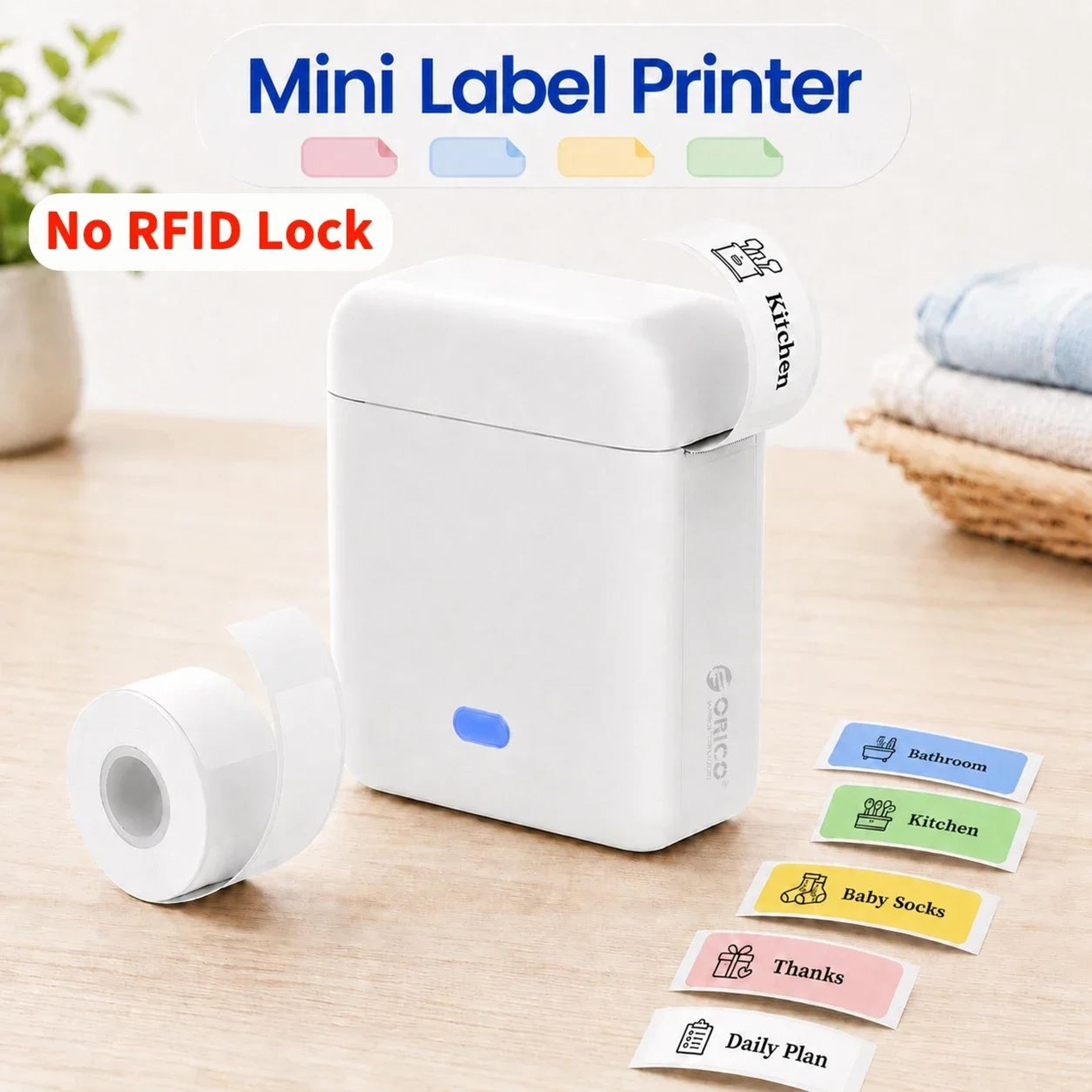 mini wireless bluetooth thermal label printer and self-adhesive sticker maker