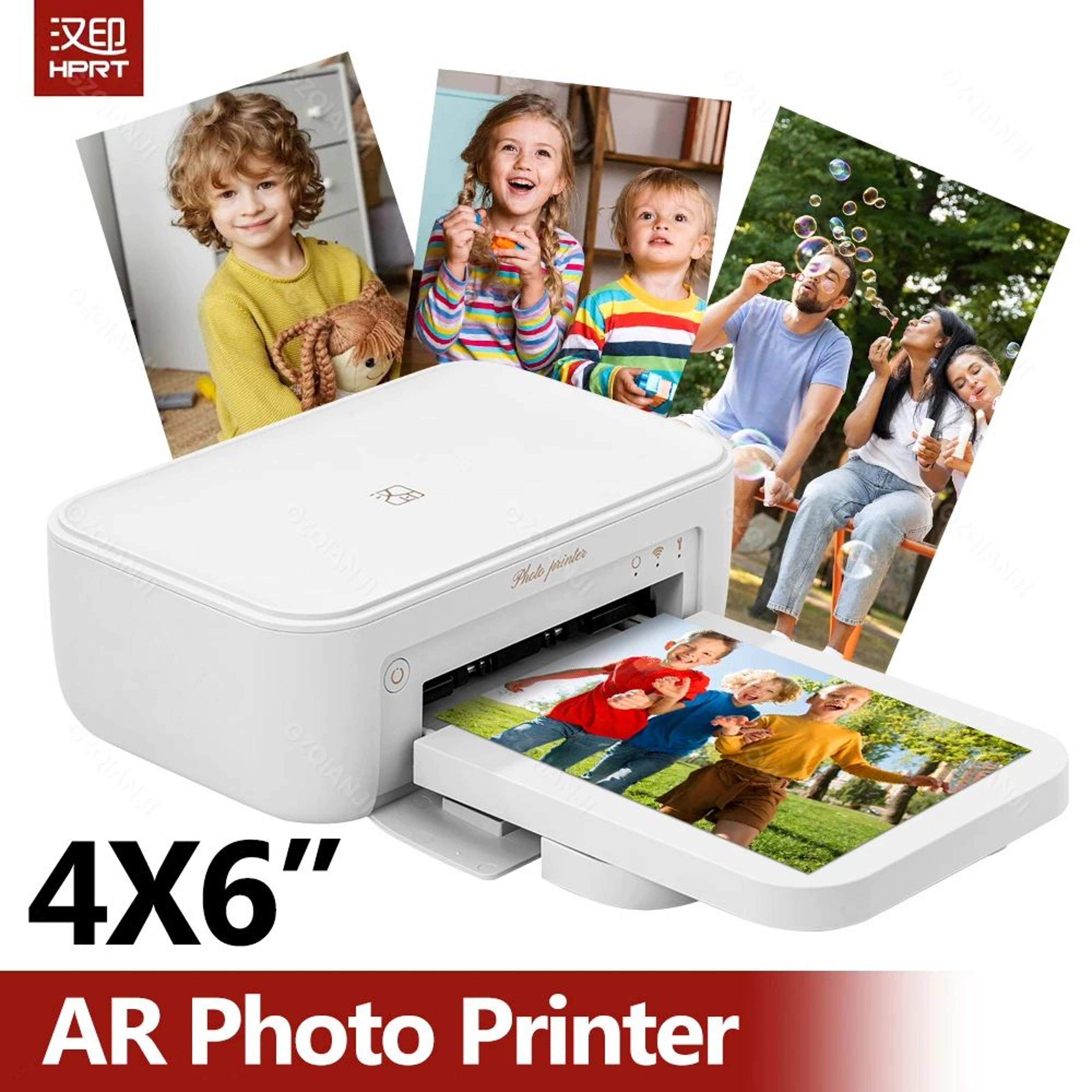portable 4x6 inch wifi color photo printer with 300 dpi wireless printing