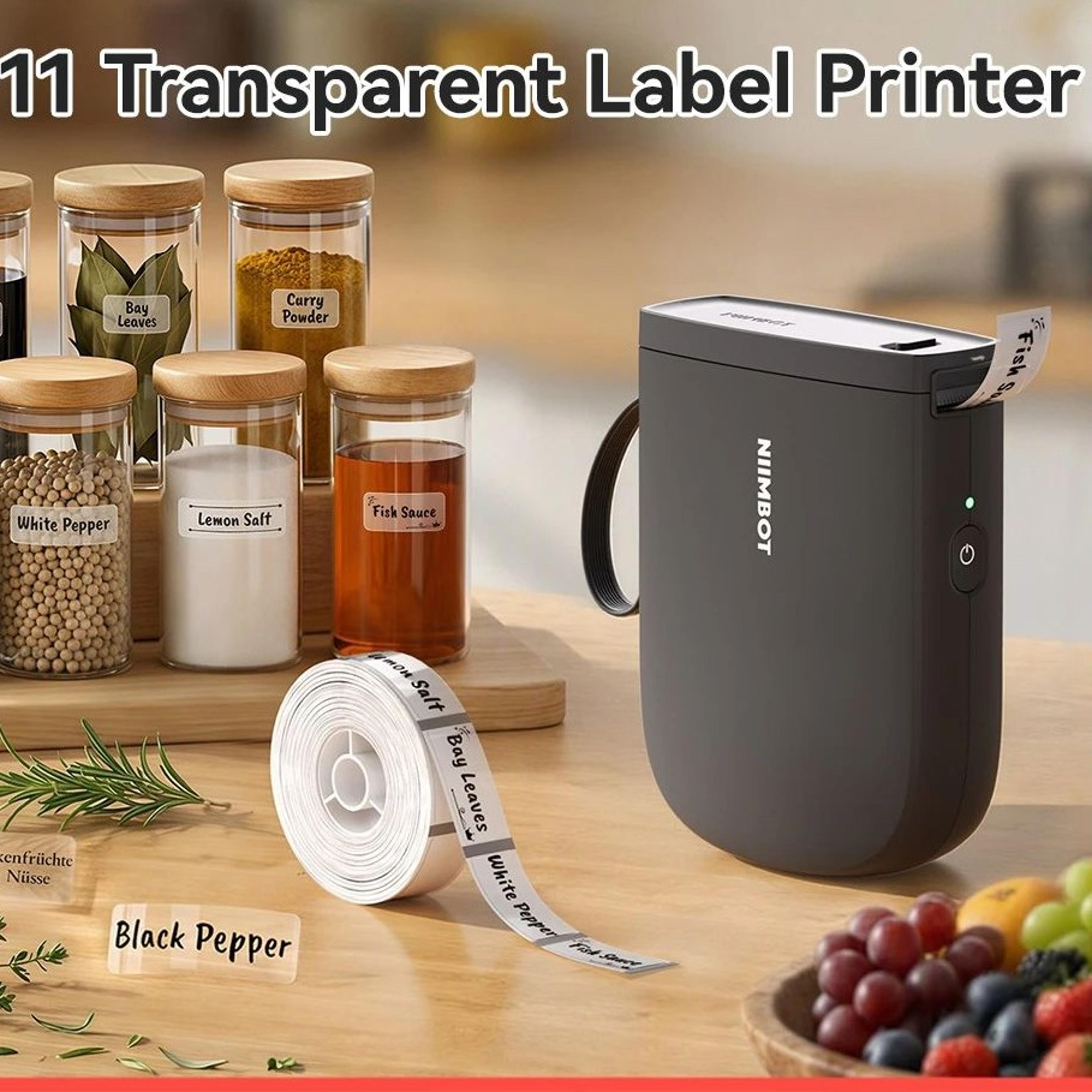 300dpi mini portable bluetooth thermal label printer with fast inkless printing