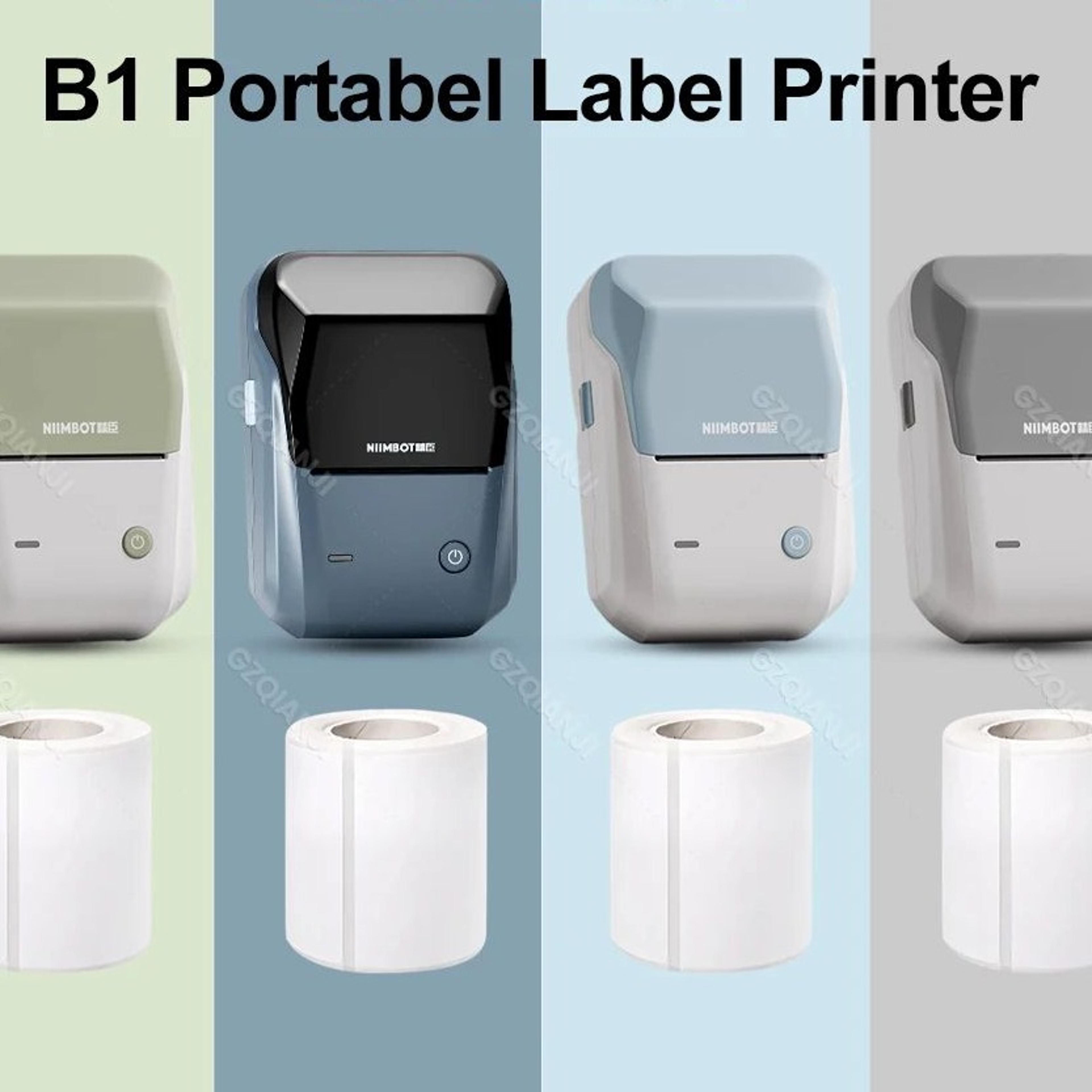 b1 portable bluetooth thermal label printer for home and office organization