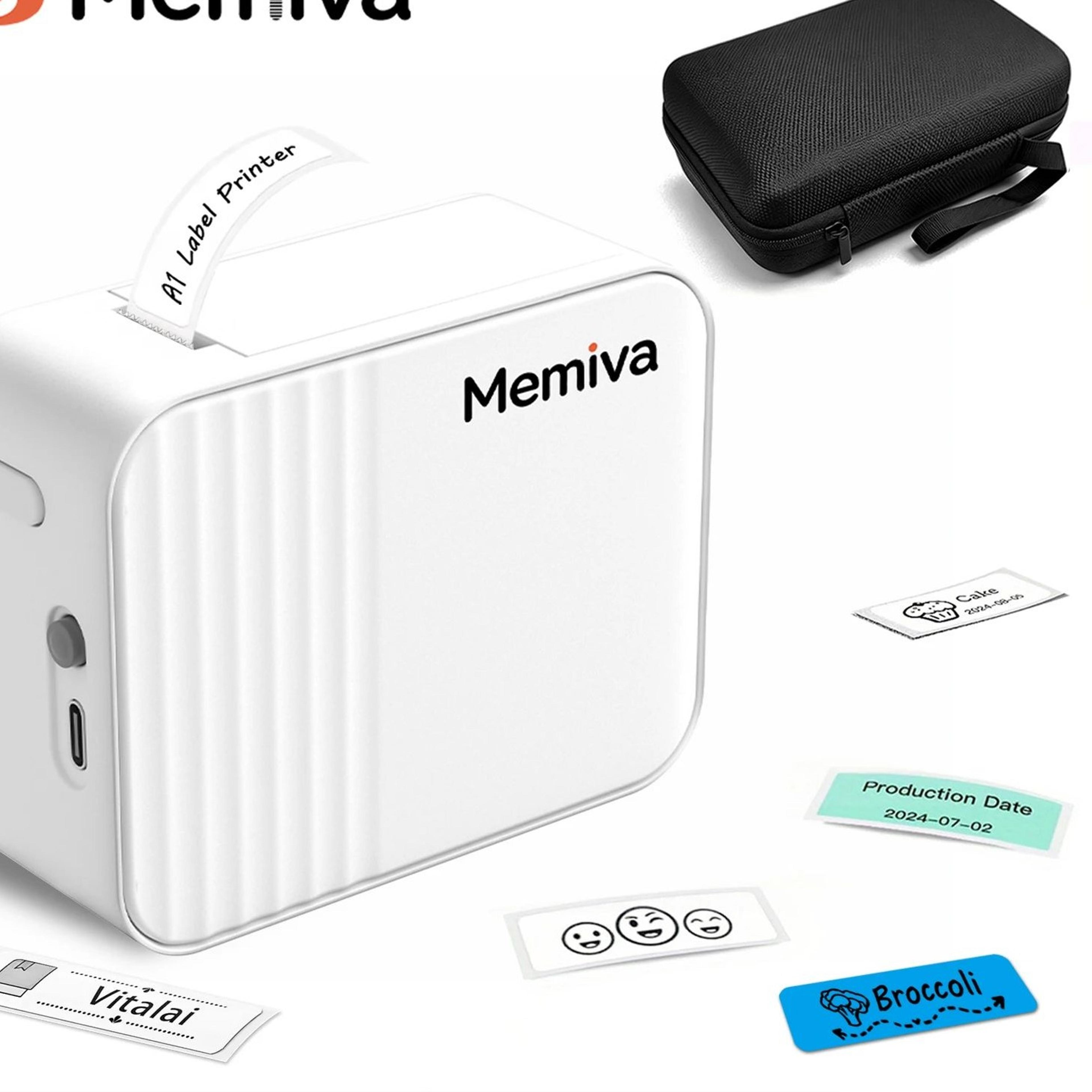 mini portable thermal label printer inkless self-adhesive sticker maker