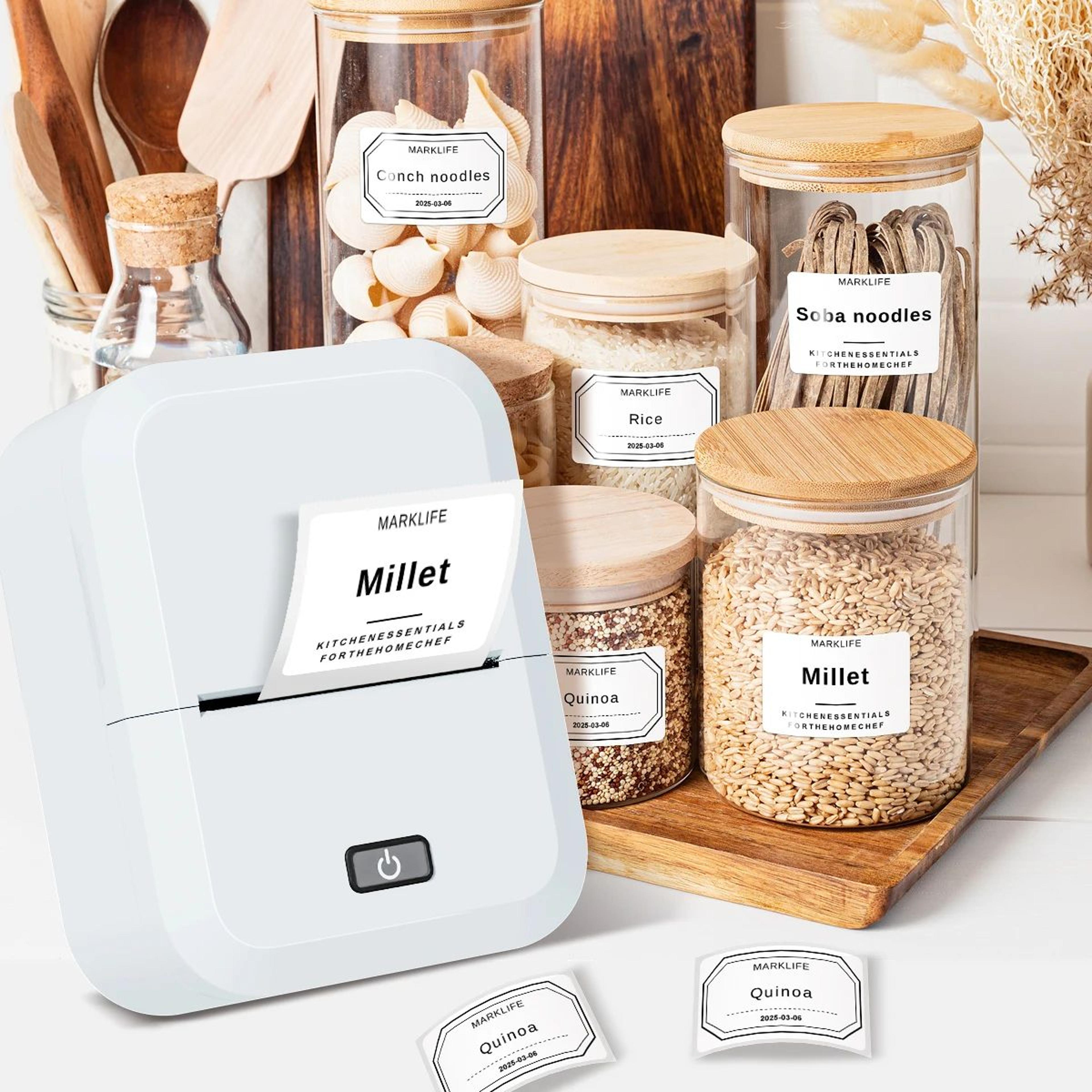 portable bluetooth thermal label printer mini inkless sticker maker