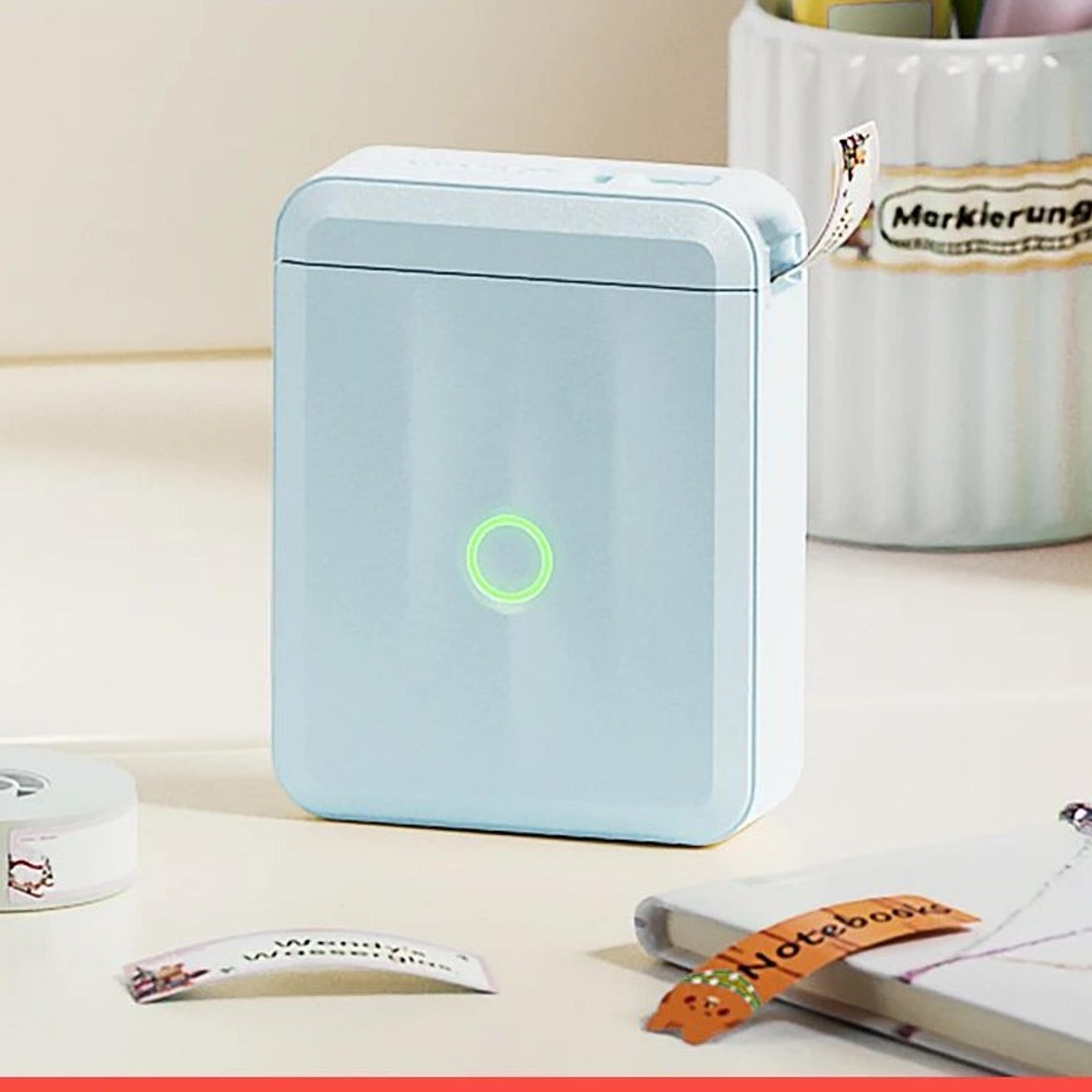 mini bluetooth thermal label printer portable sticker maker for home organization