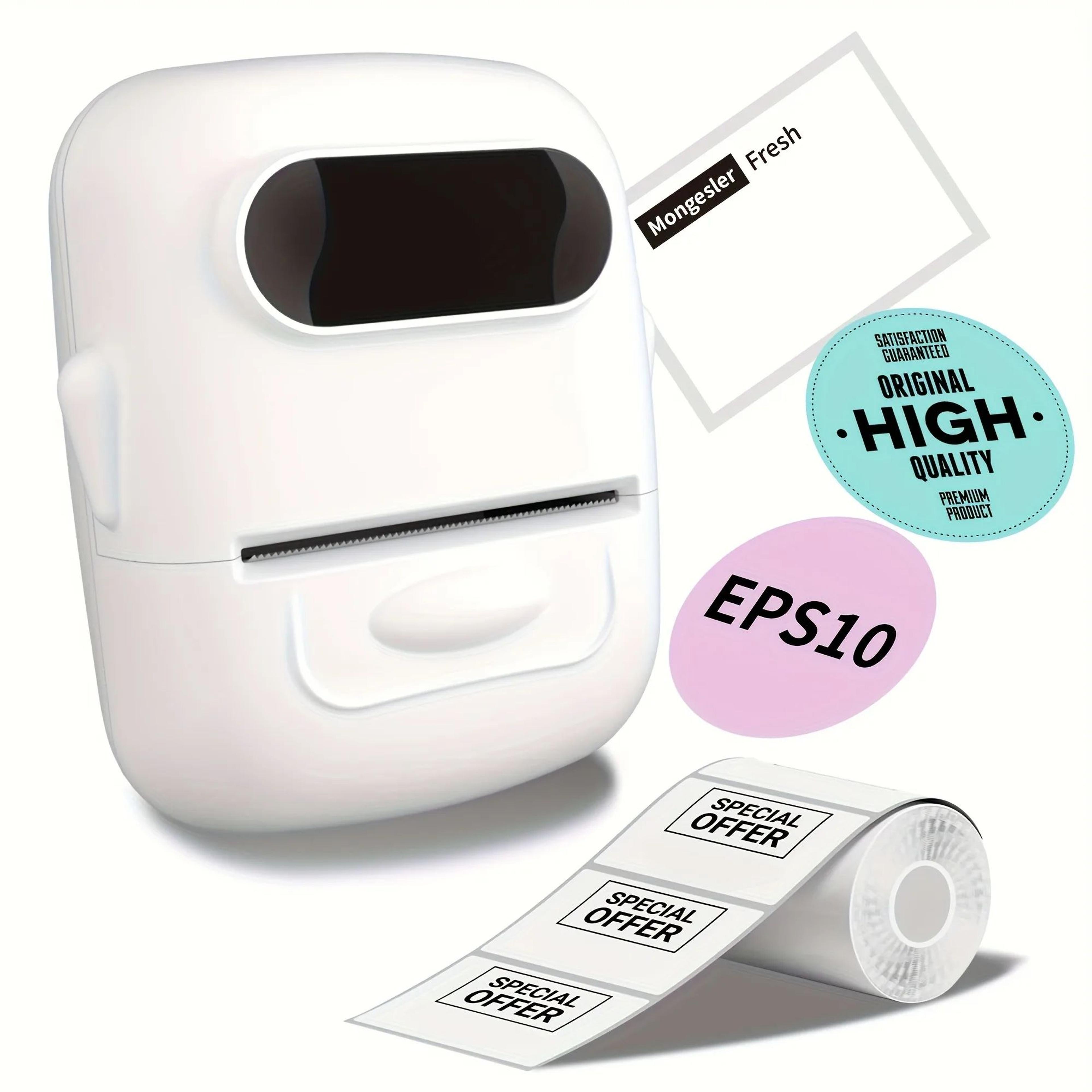 portable thermal label printer for custom stickers, home organization and business