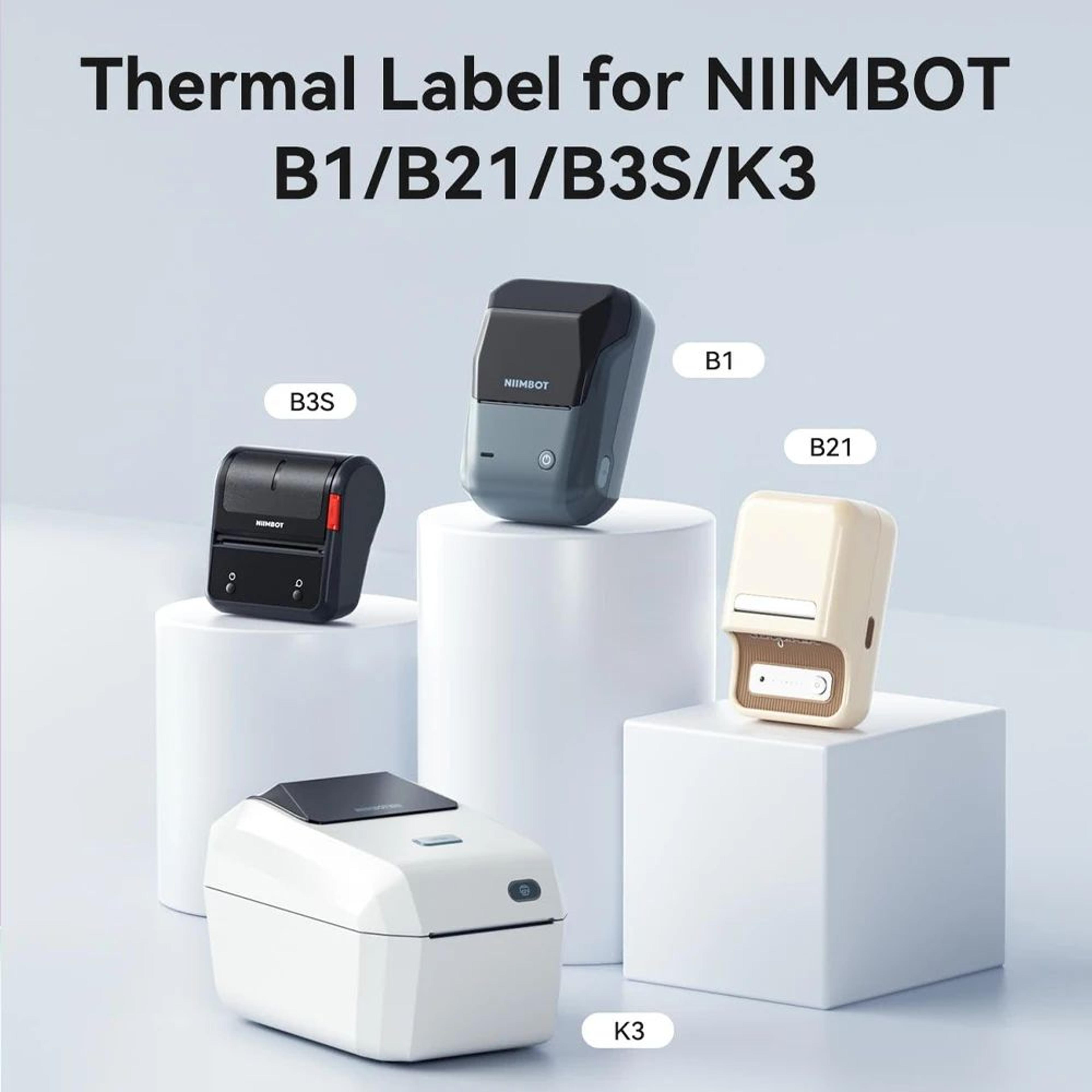 self-adhesive thermal label sticker rolls for portable label printers