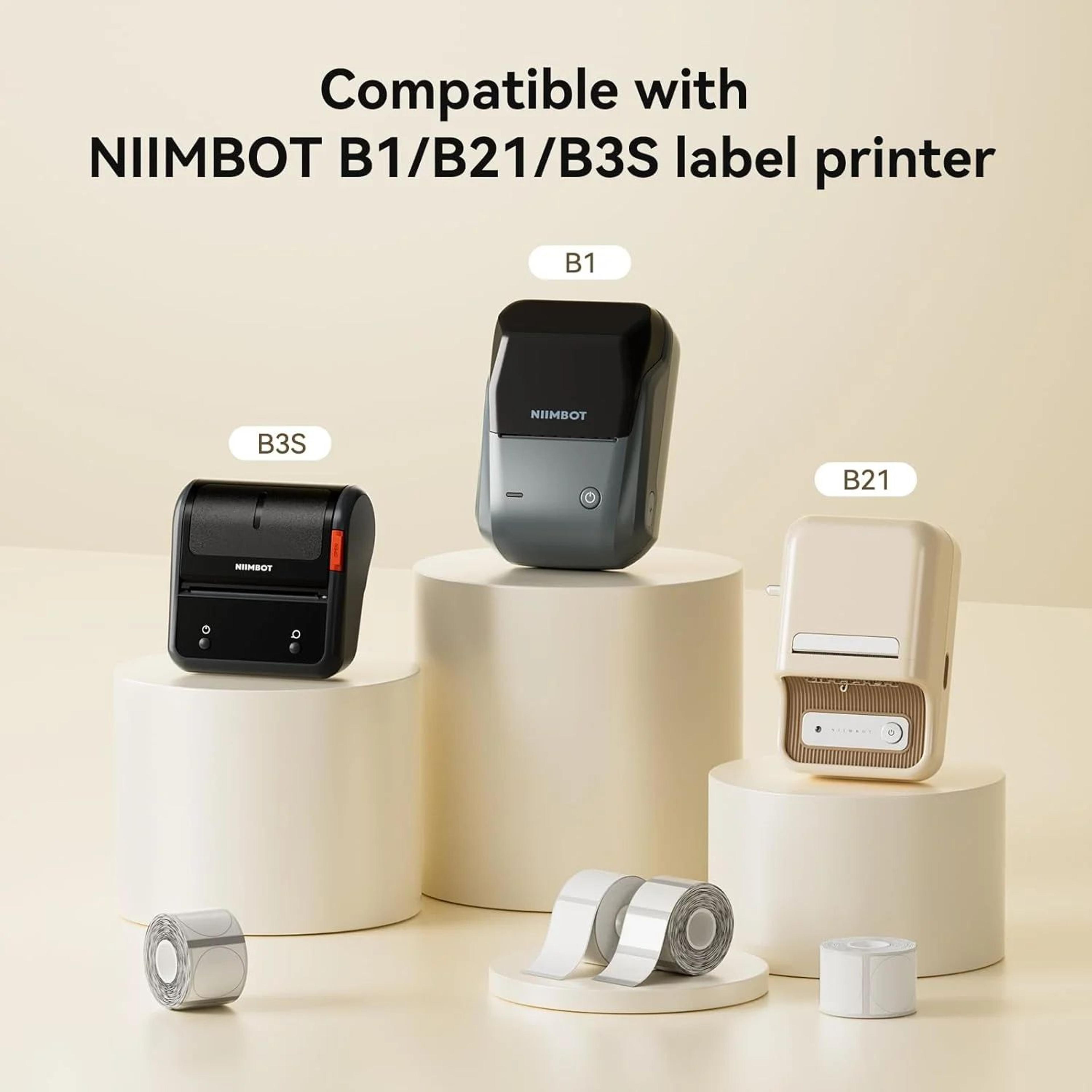 transparent thermal adhesive label stickers 30-50mm for portable label printers