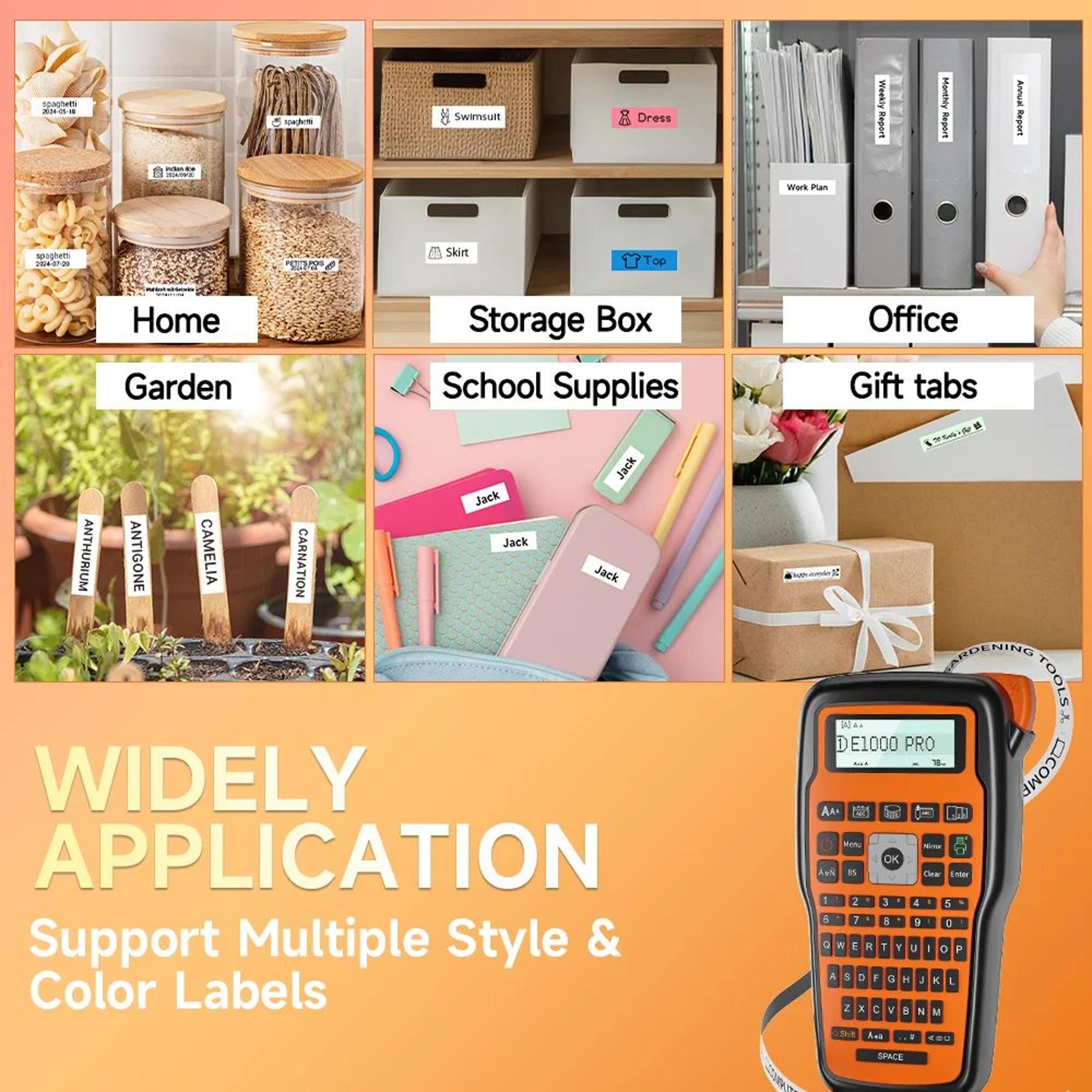 e1000 pro portable label maker with qwerty keyboard and heat shrink tube printing