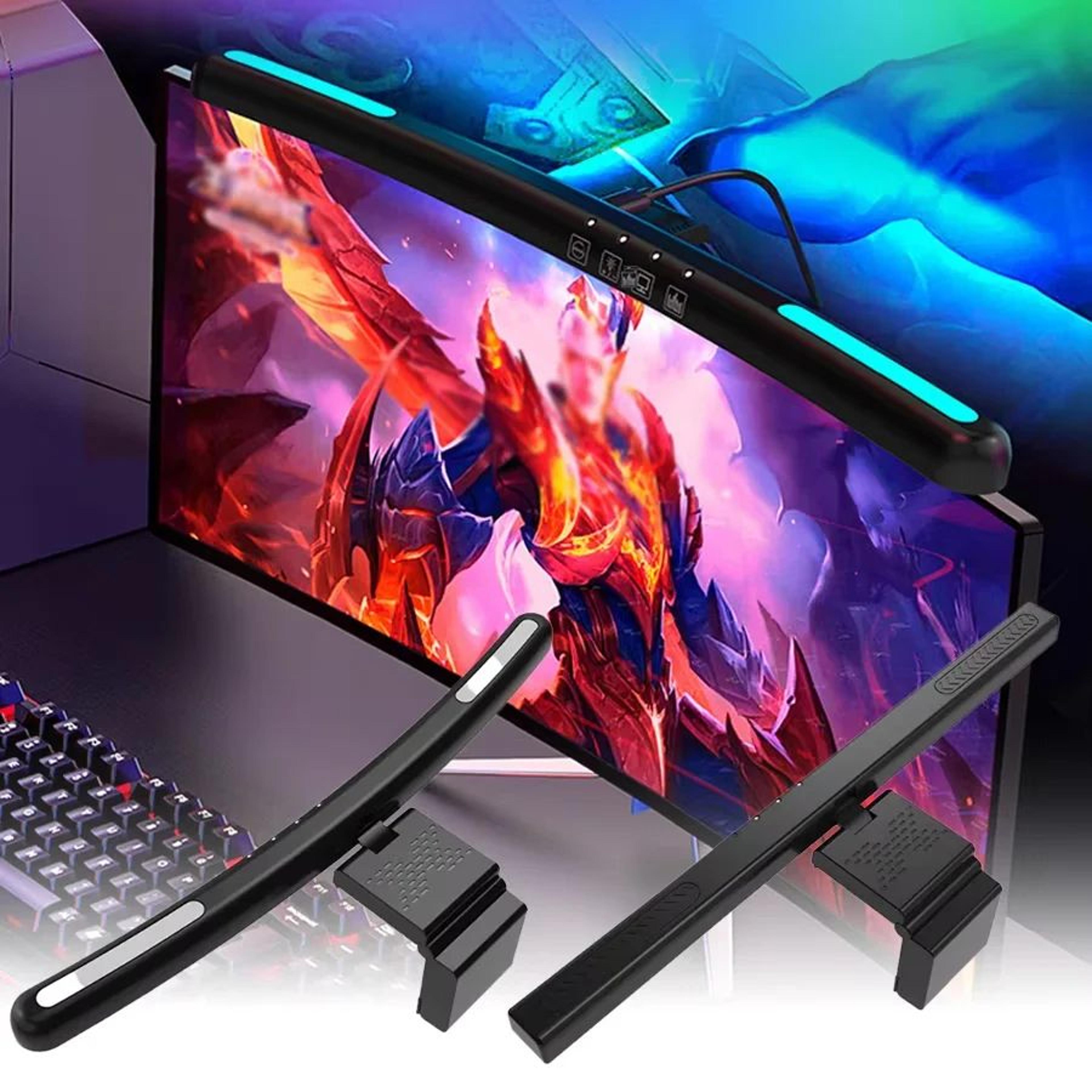 15.75 inch curved monitor light bar hanging led desk lamp for work, study and gaming